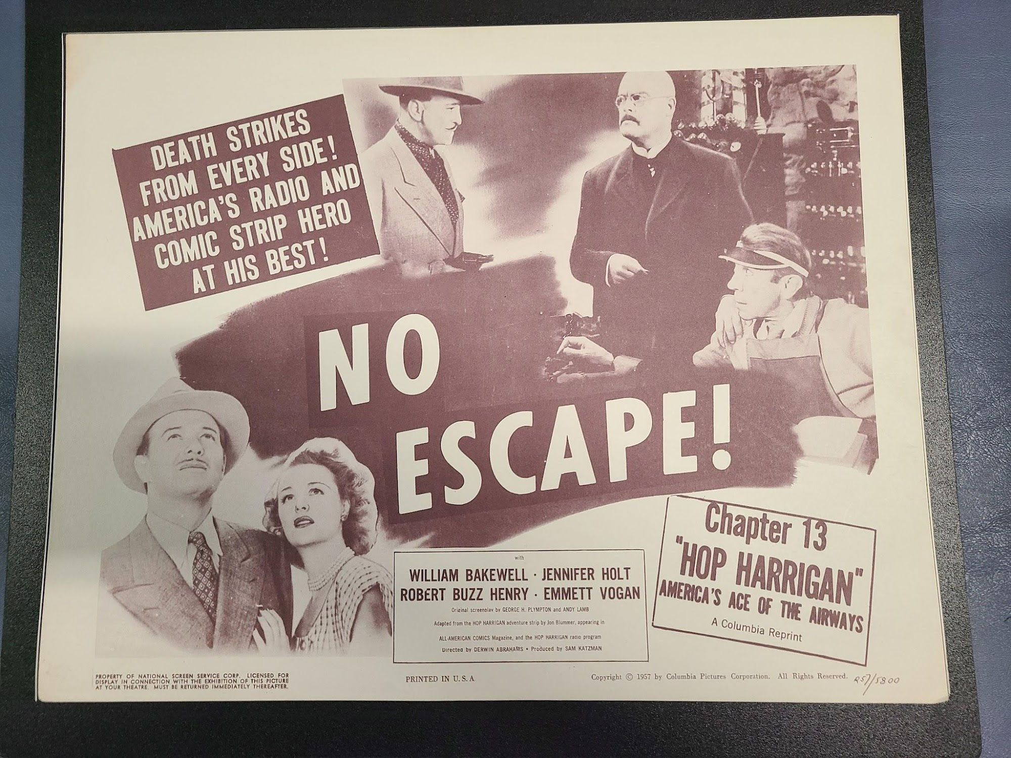 Hop Harrigan 1946 Serial Lobby Cards