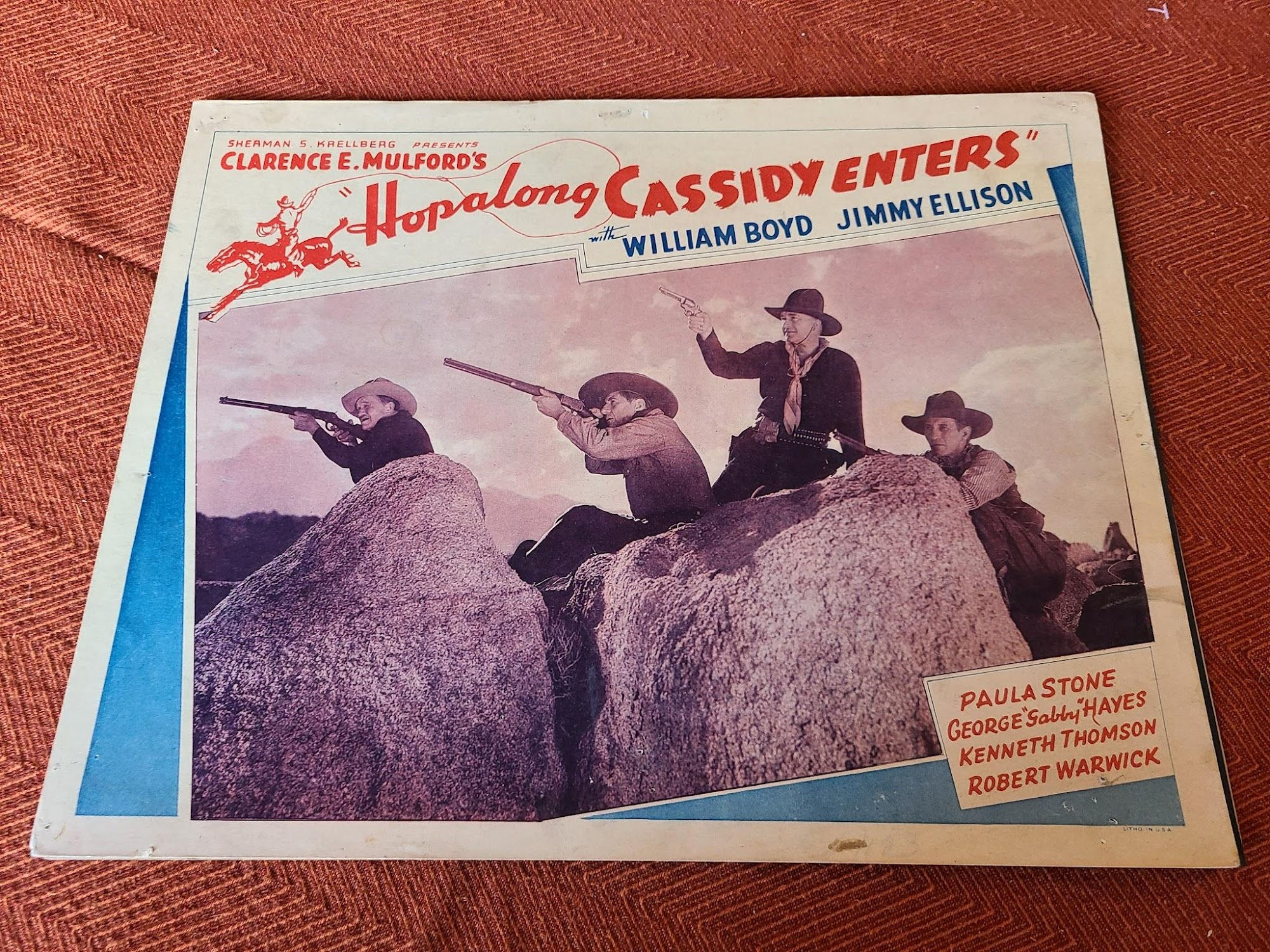 Hopalong Cassidy Enters 1935 Western Lobby Cards
