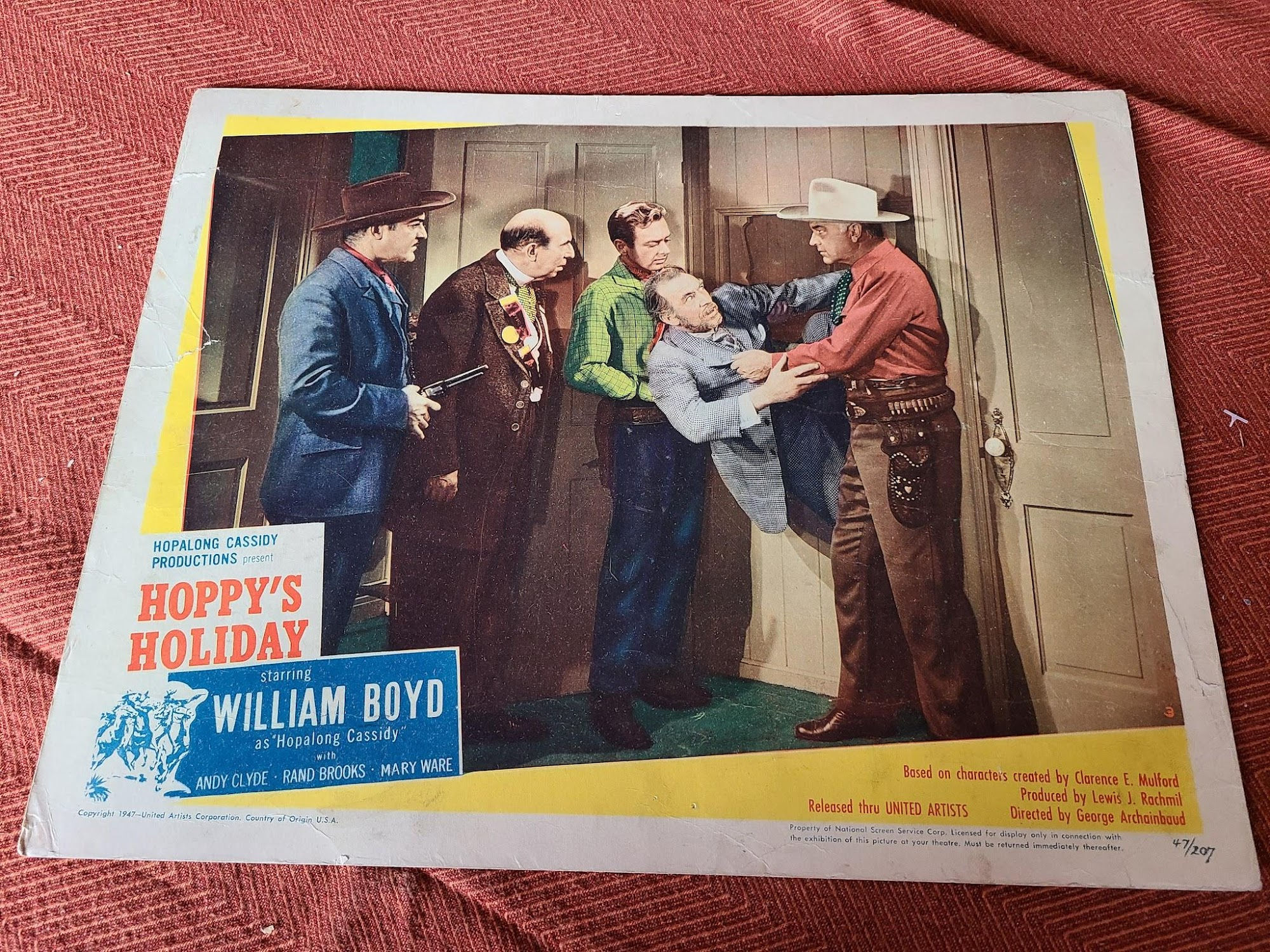 Hoppy's Holiday 1947 Western Lobby Cards