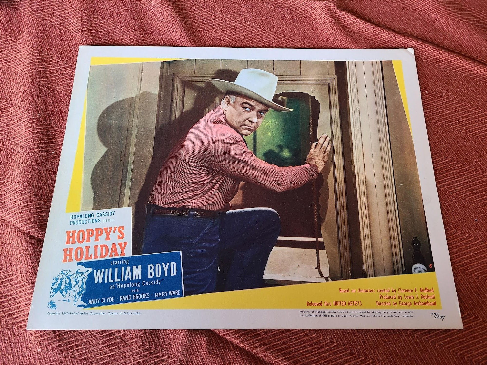 Hoppy's Holiday 1947 Western Lobby Cards