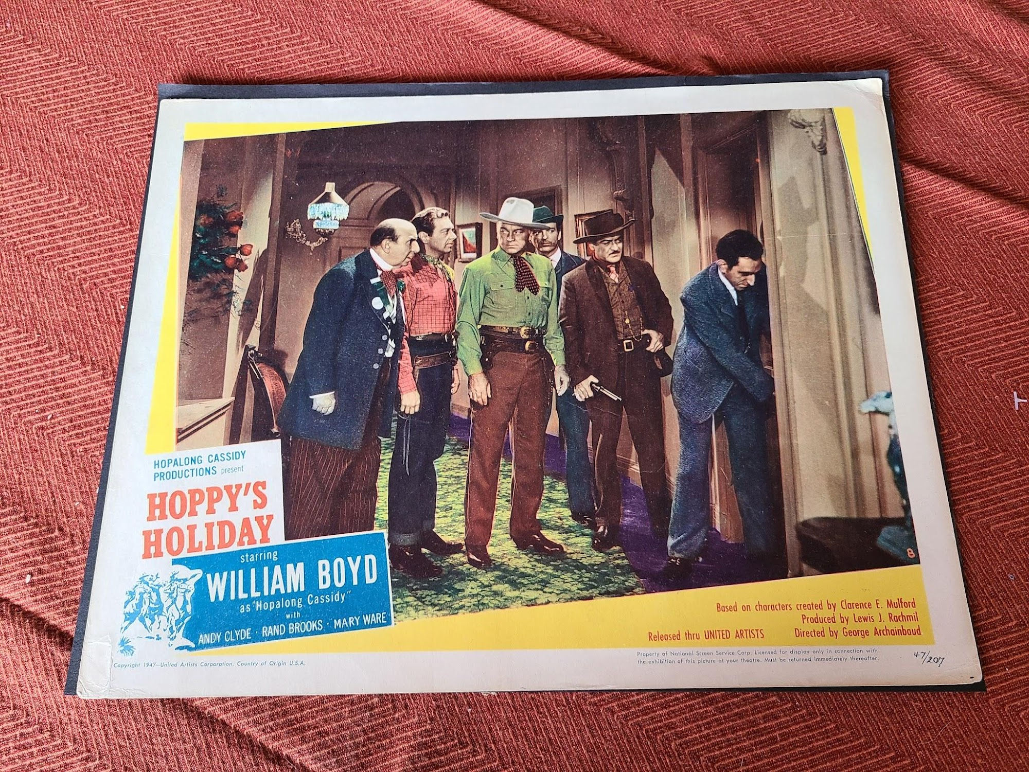 Hoppy's Holiday 1947 Western Lobby Cards