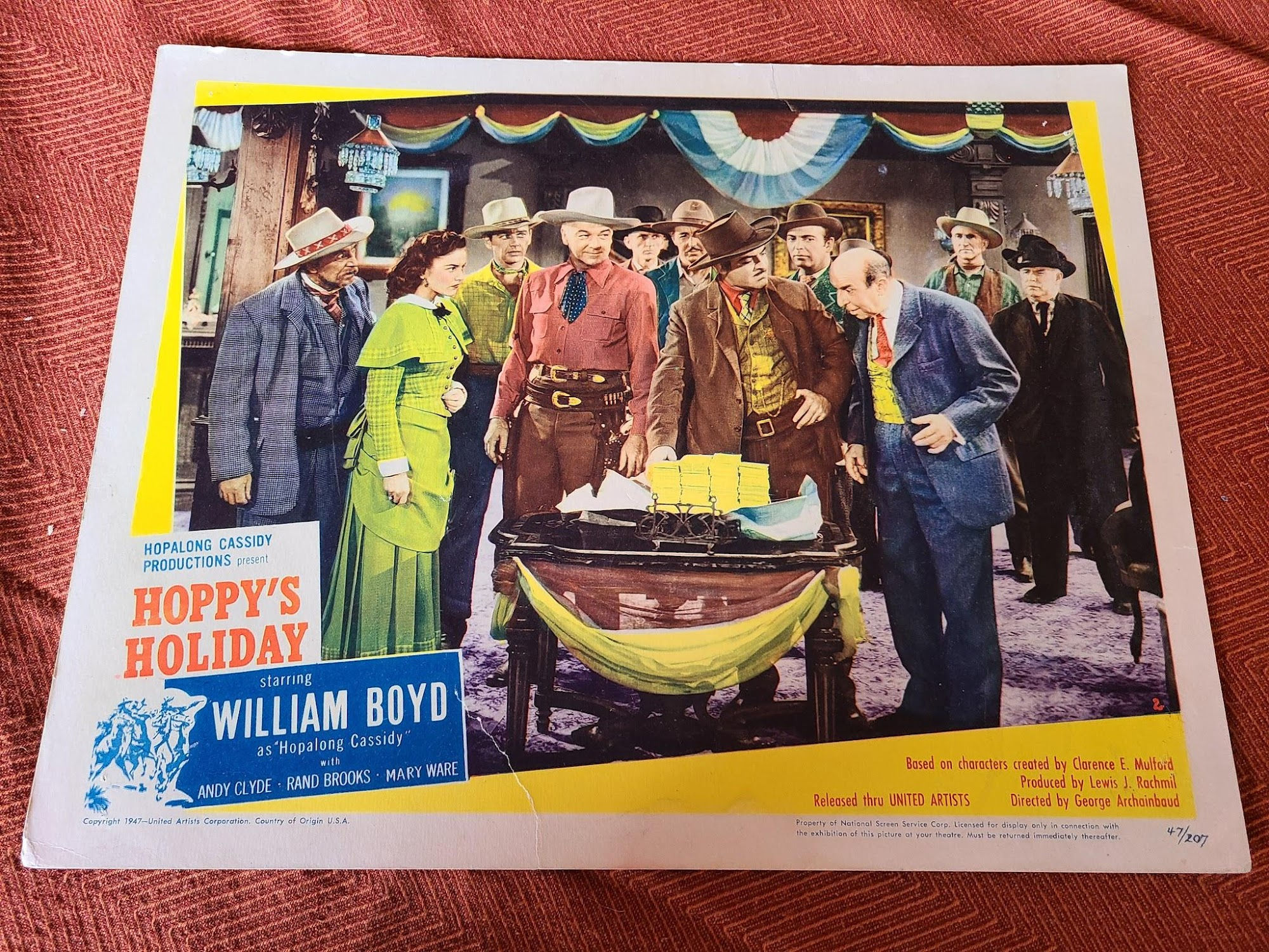 Hoppy's Holiday 1947 Western Lobby Cards