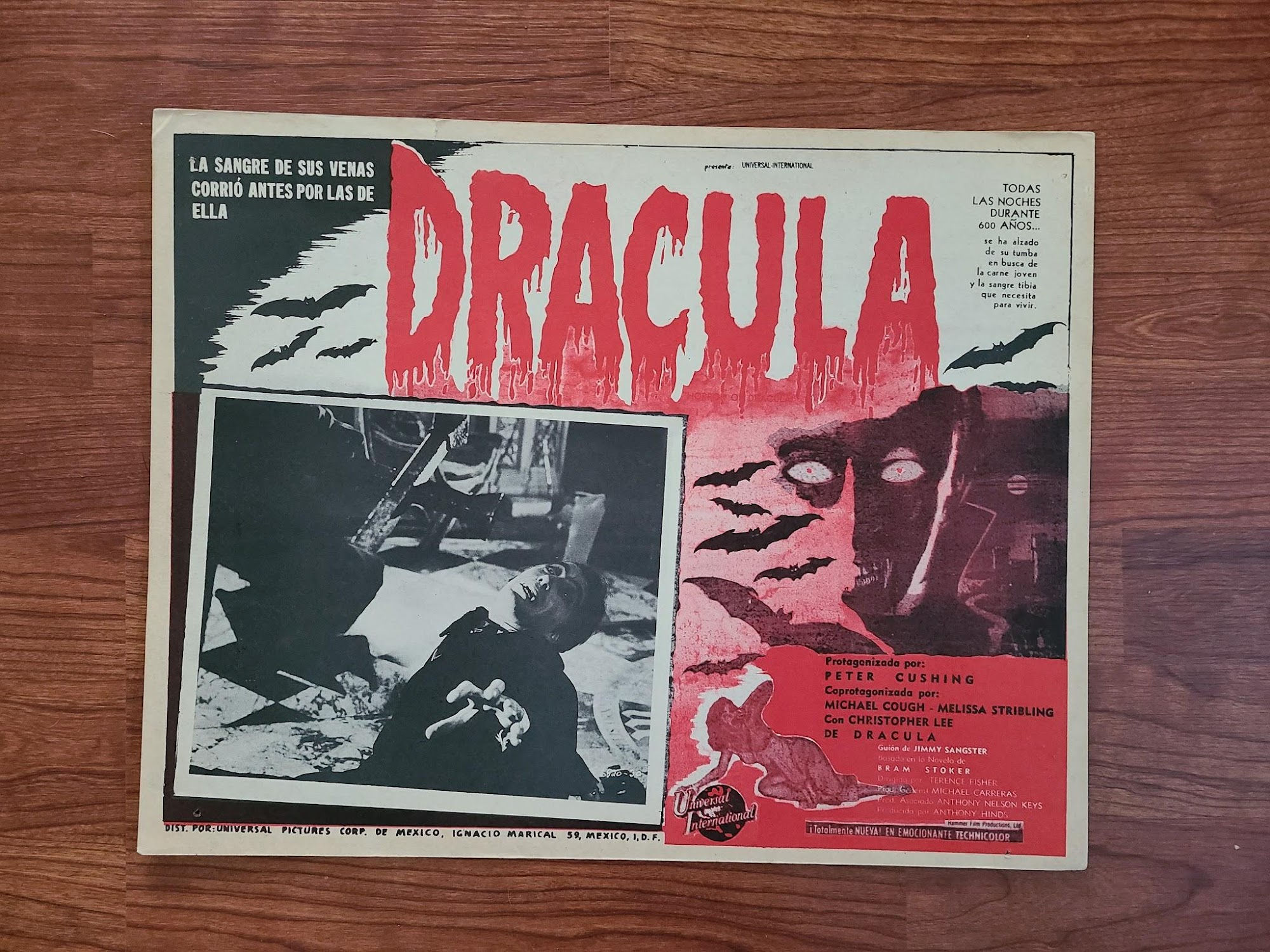 Horror Of Dracula 1958 Mexican Lobby Cards