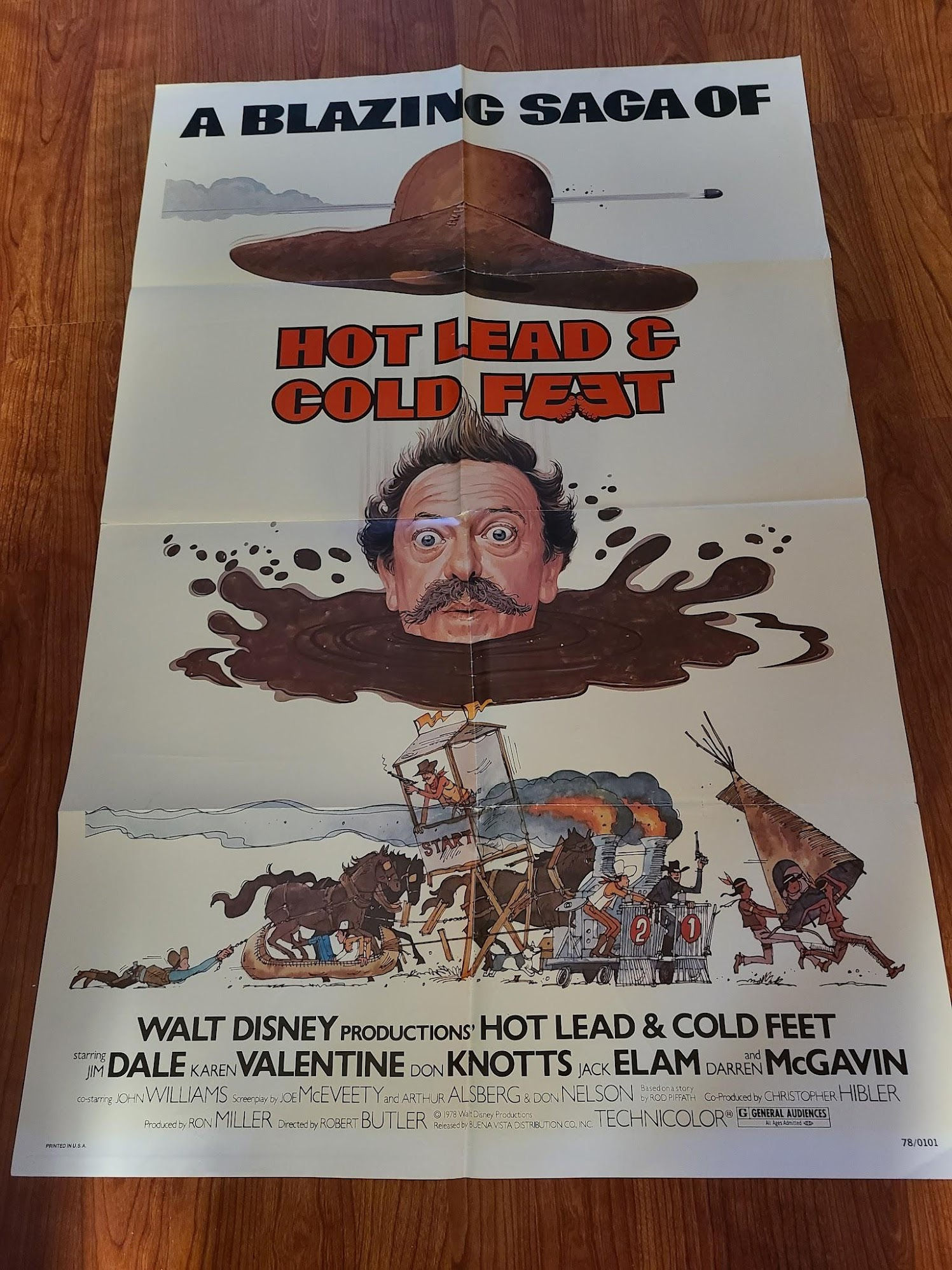 Hot Lead and Cold Feet 1978 1 Sheets/US