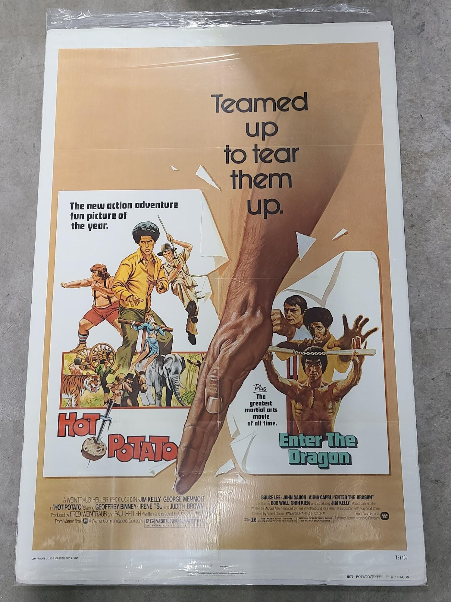 Hot Potato/ Enter The Dragon 1976 1 Sheets/US