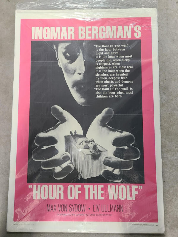 Hour Of The Wolf 1968 1 Sheets/US