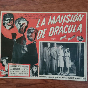 House Of Dracula 1945 Mexican Lobby Cards