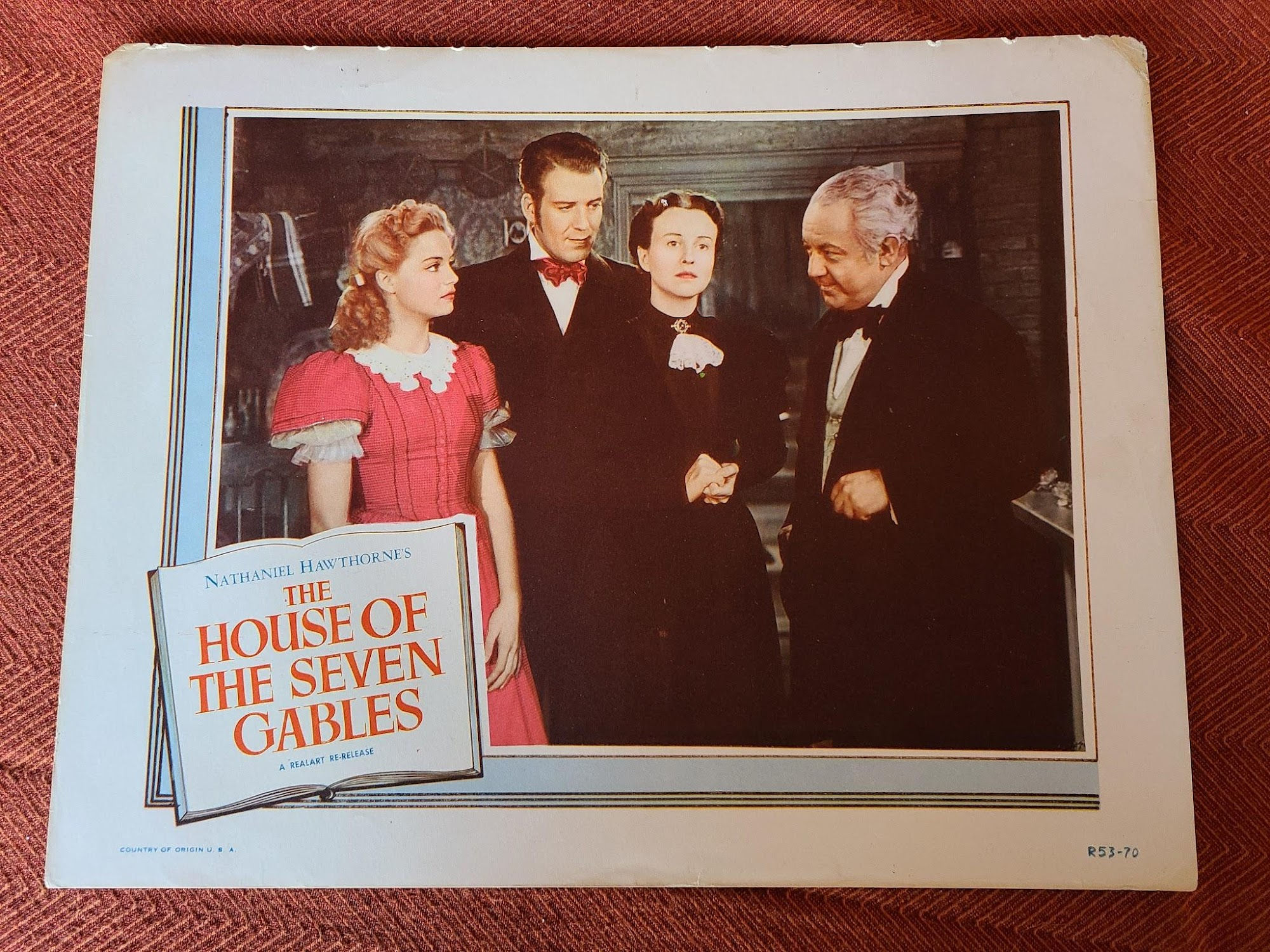 House Of Seven Gables 1940 General Lobby Cards