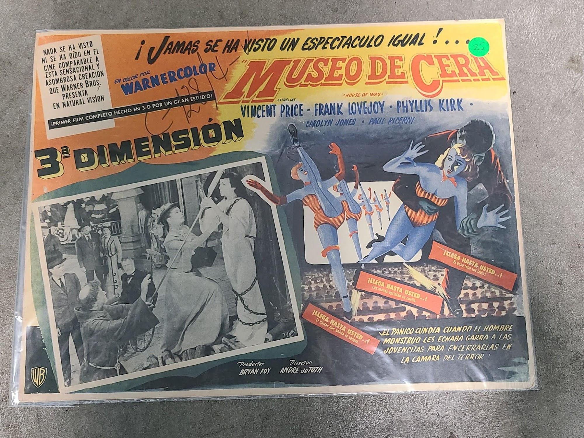 House Of Wax 1953 Mexican Lobby Cards