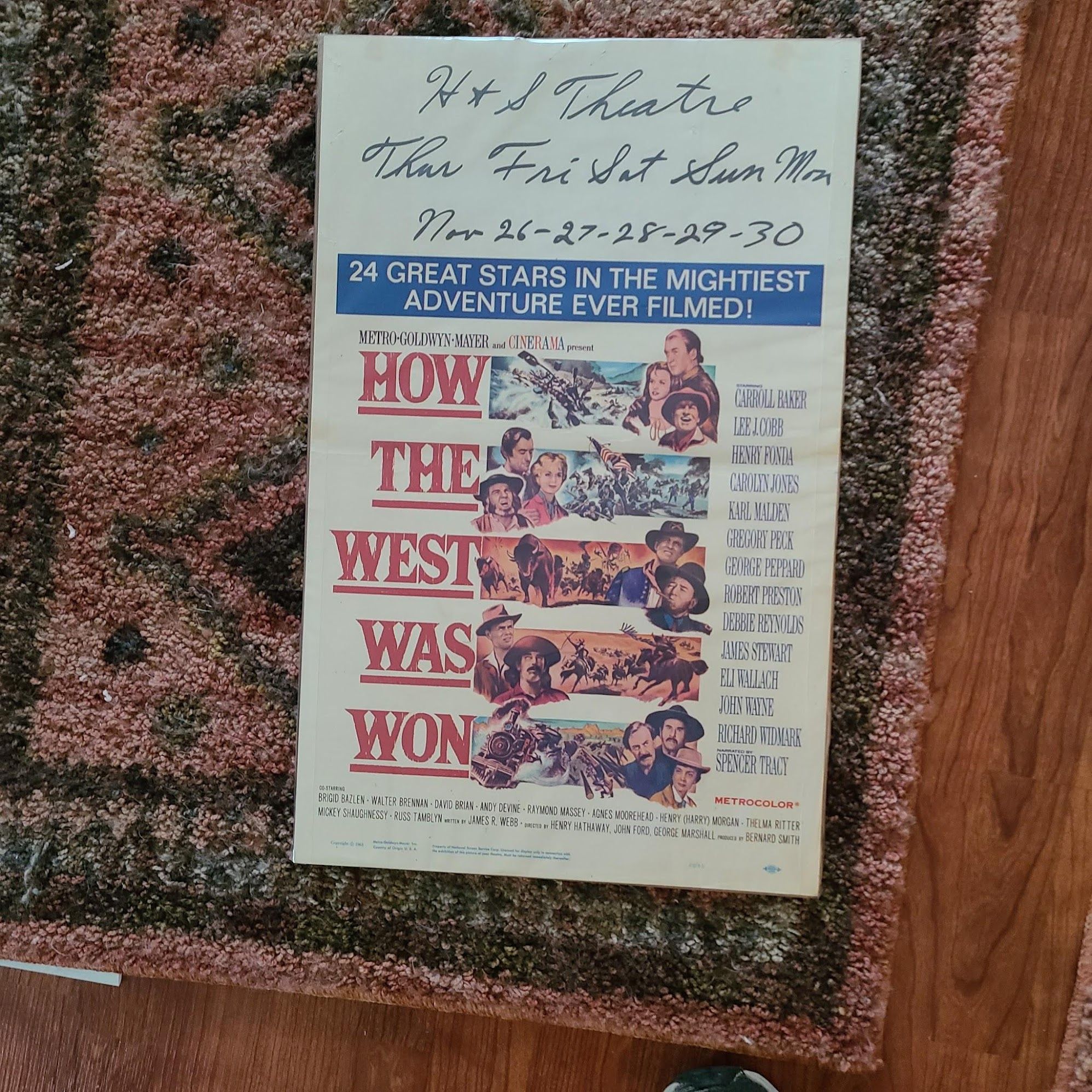 How The West Was Won 1962 Window Cards