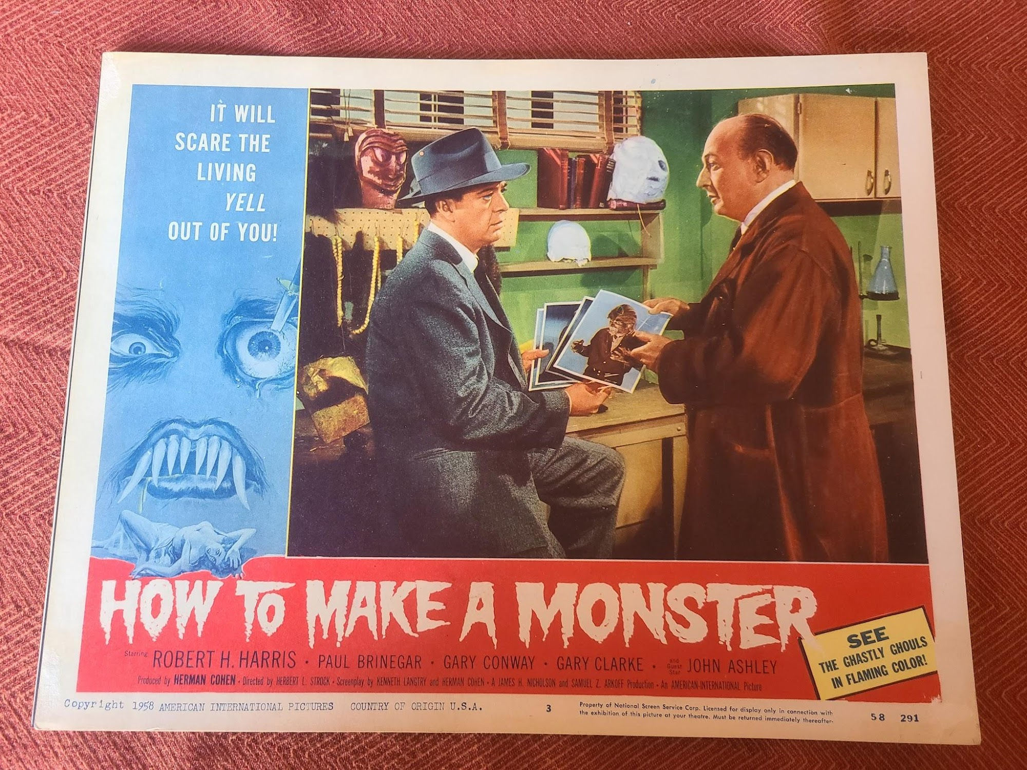 How To Make A Monster 1958 Scifi/Horror