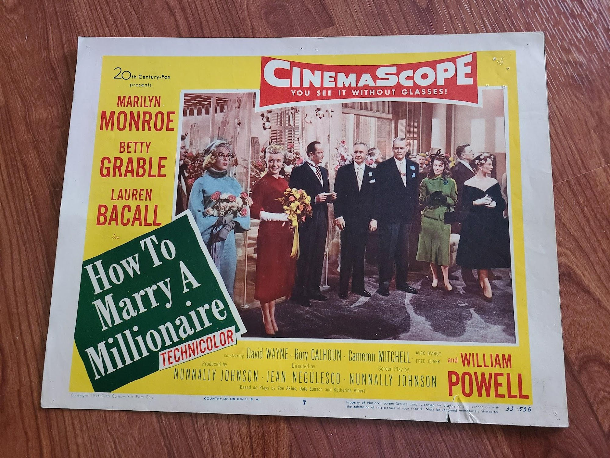 How To Marry A Millioniare 1953 General Lobby Cards