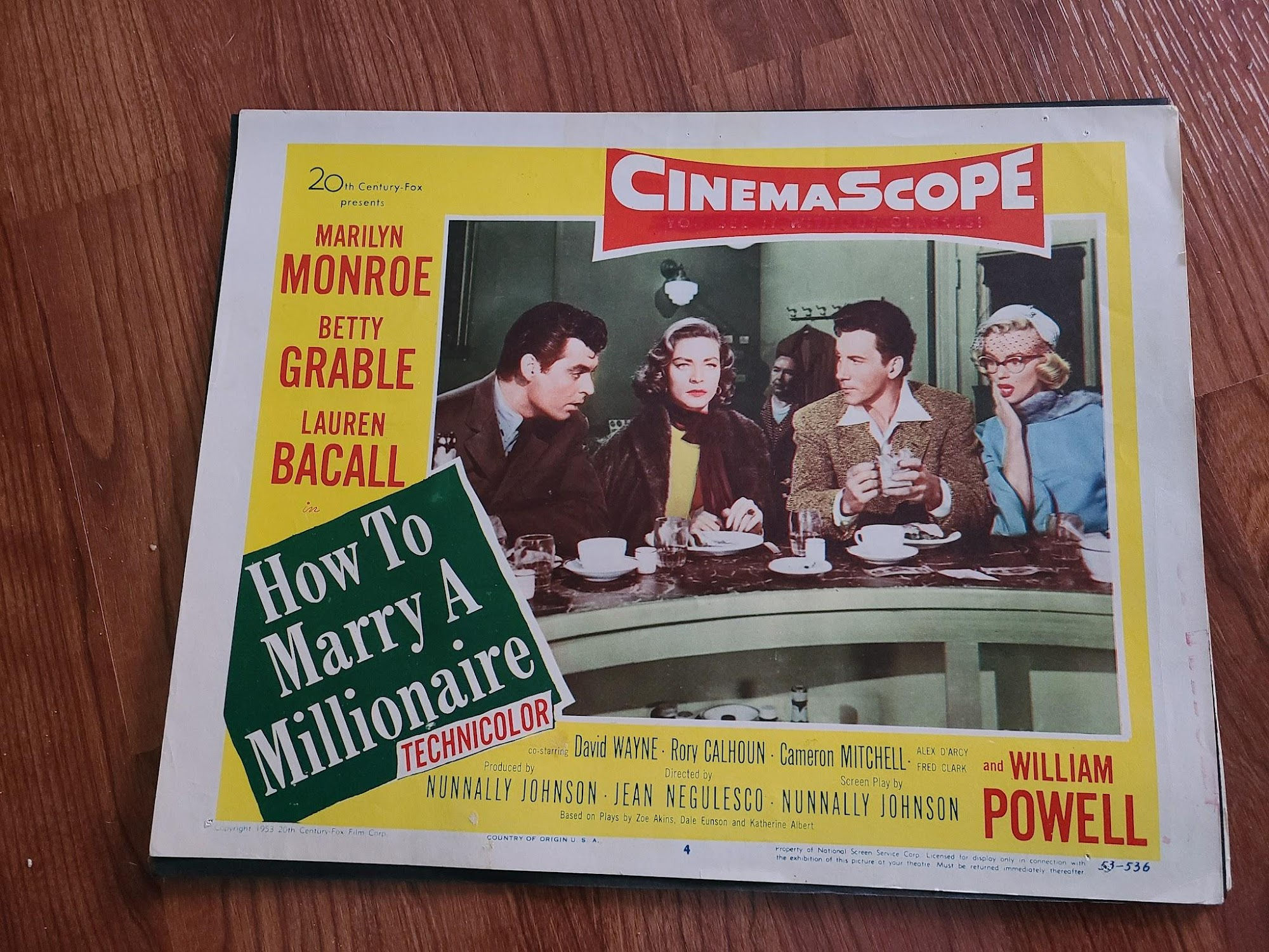 How To Marry A Millioniare 1953 General Lobby Cards