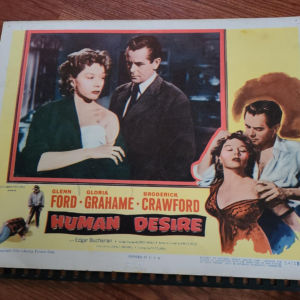Human Desire 1954 General Lobby Cards