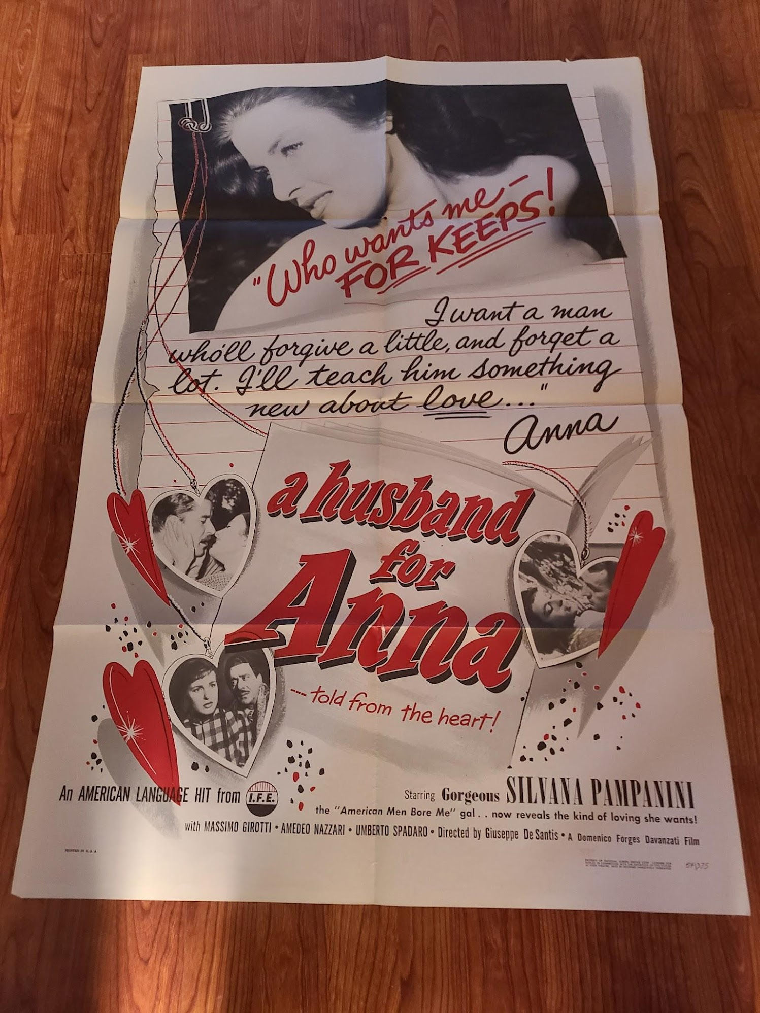 Husband for Hanna 1954 1 Sheets/US
