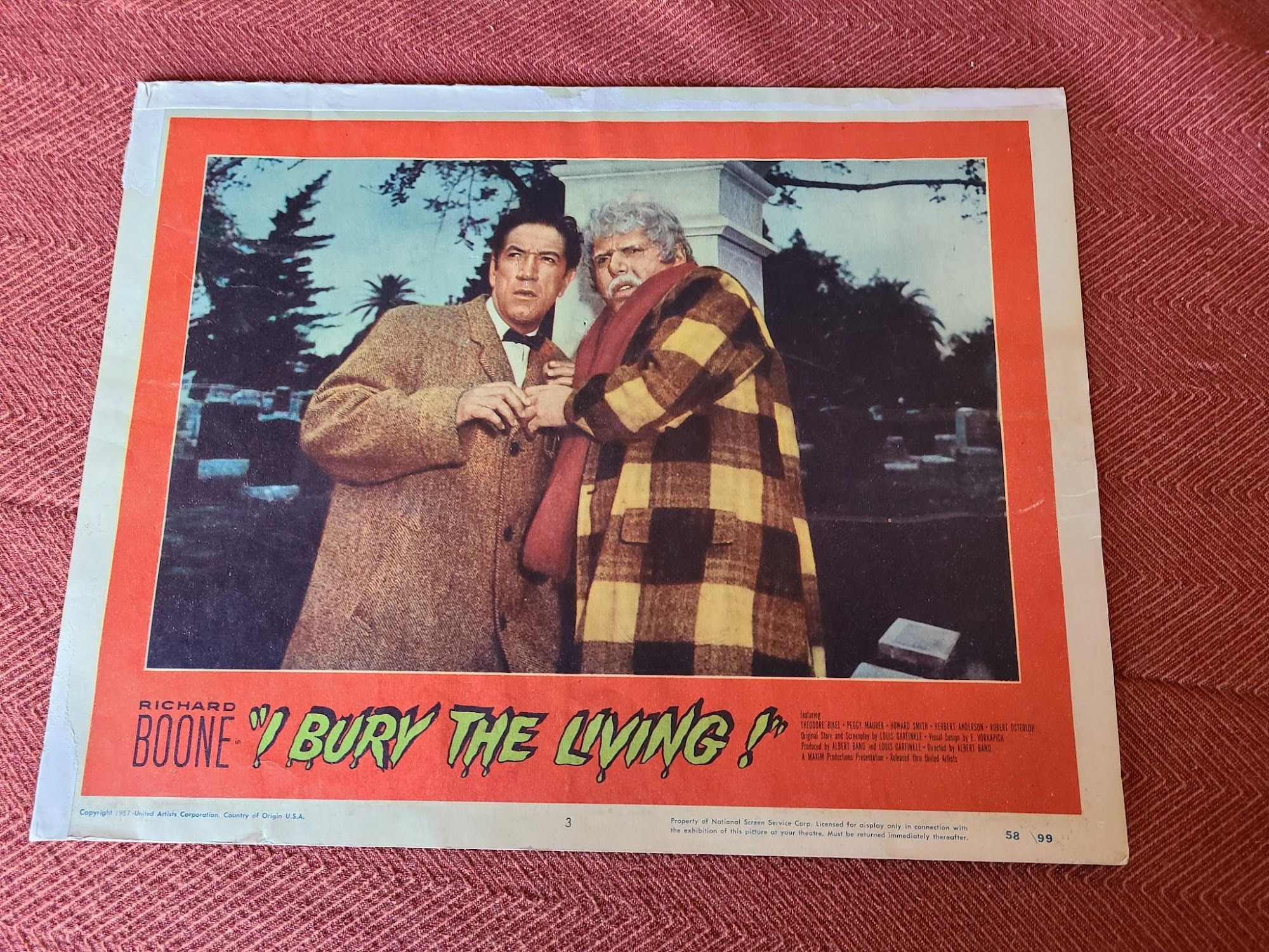 I Bury The Living 1958 Scifi/Horror