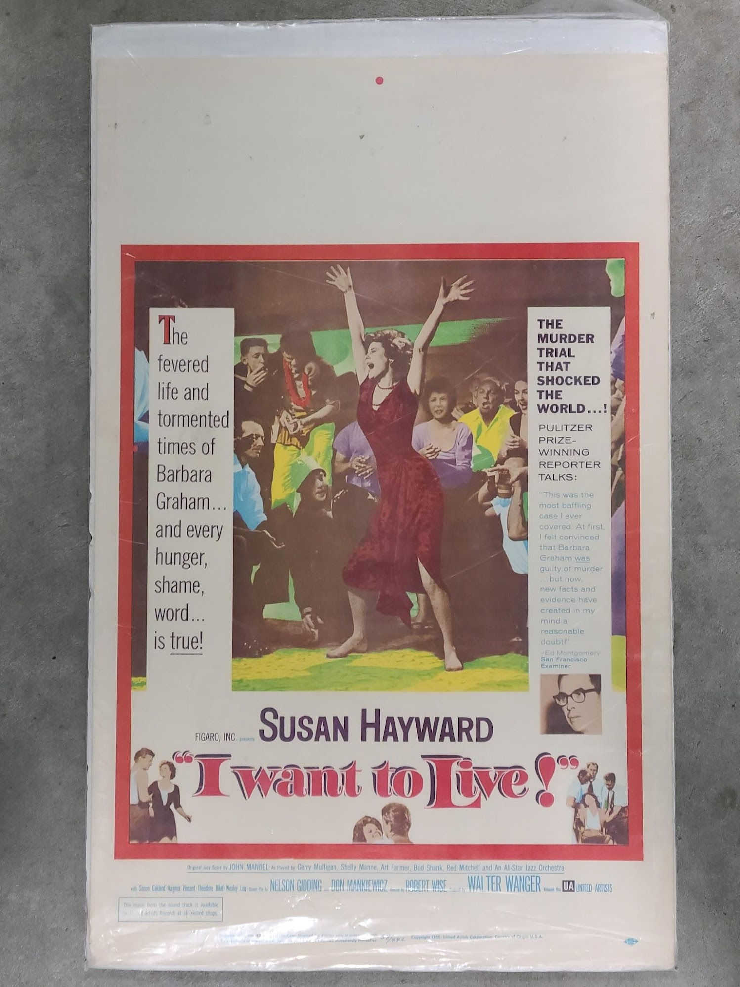 I Want To Live 1958 Window Cards