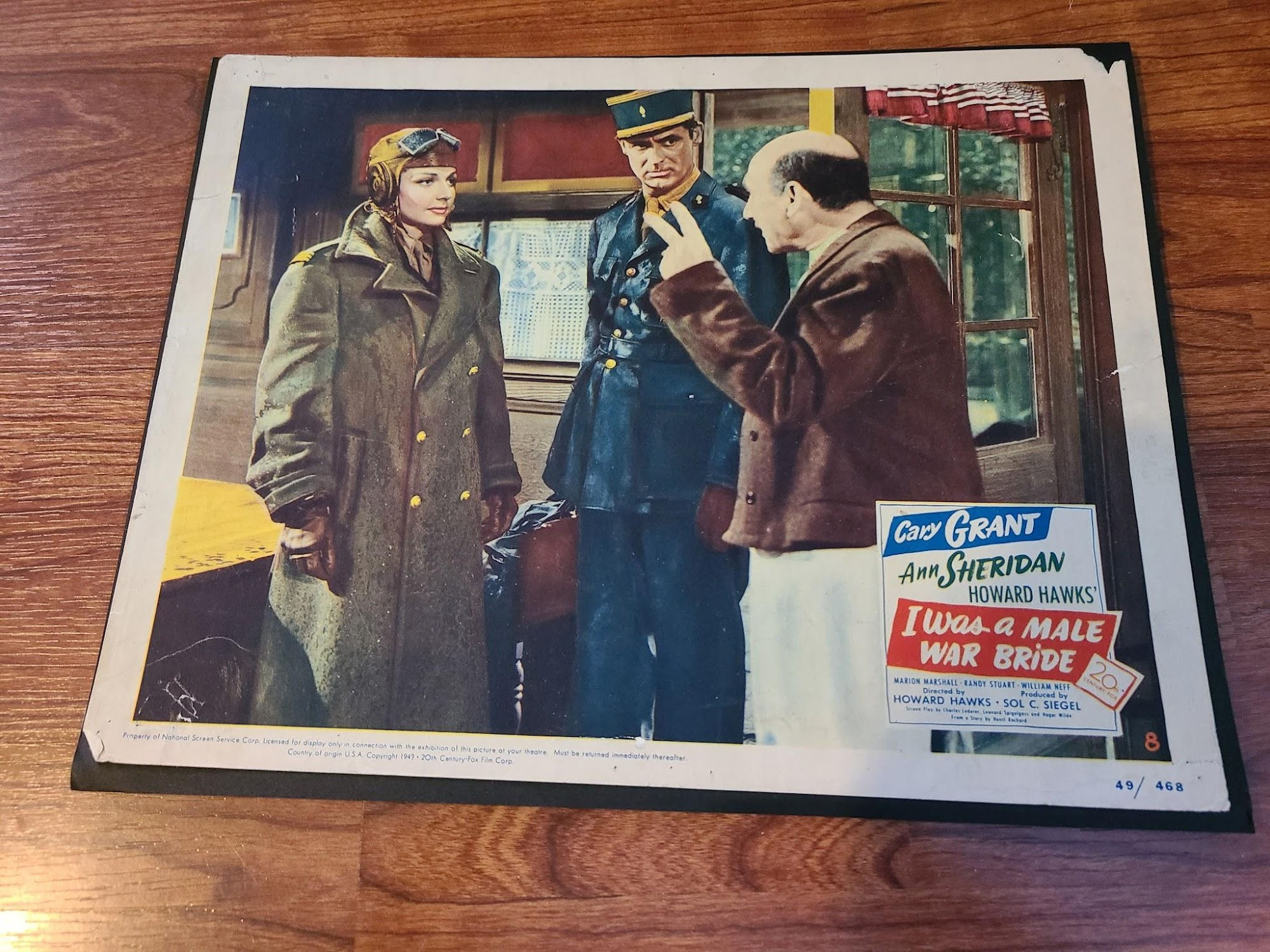 I Was A Male War Bride 1949 Military/Aviation Lobby Cards