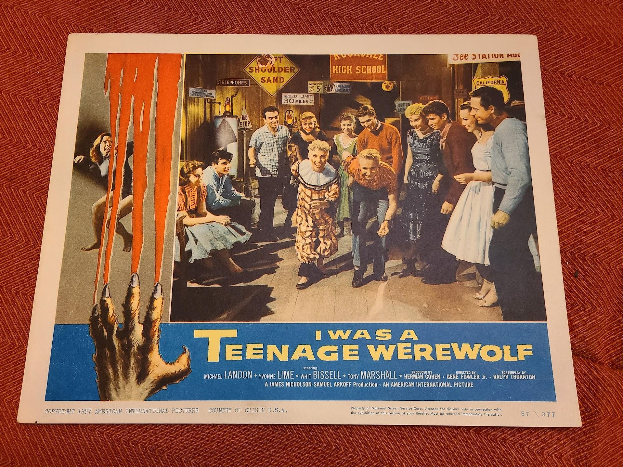I Was A Teenage Werewolf 1957 Scifi/Horror