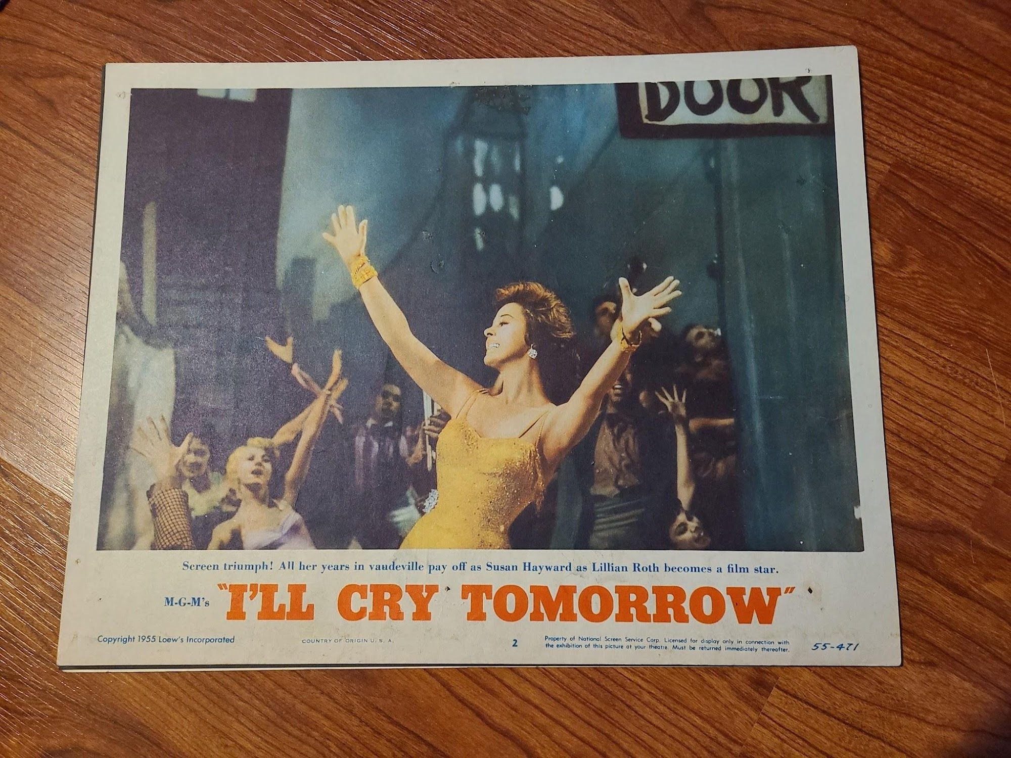 I'll Cry Tomorrow 1955 General Lobby Cards