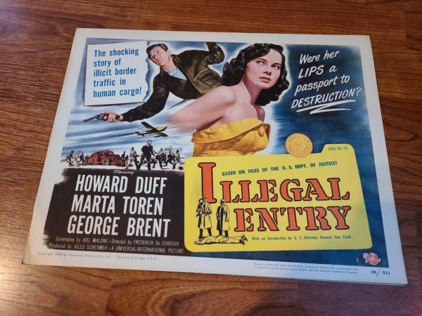 Illegal Entry 1949 Title Cards