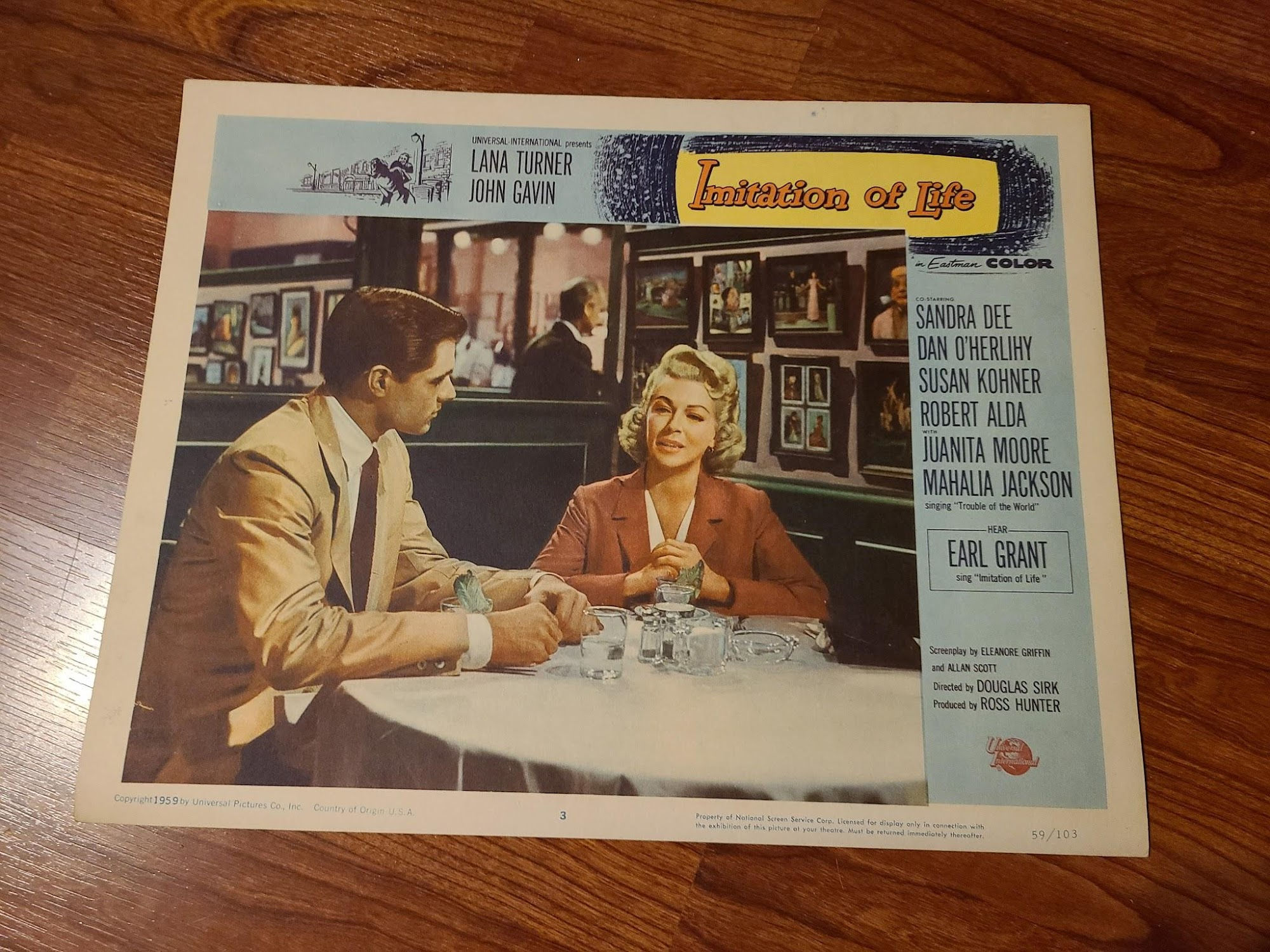 Imitation Of Life 1959 General Lobby Cards
