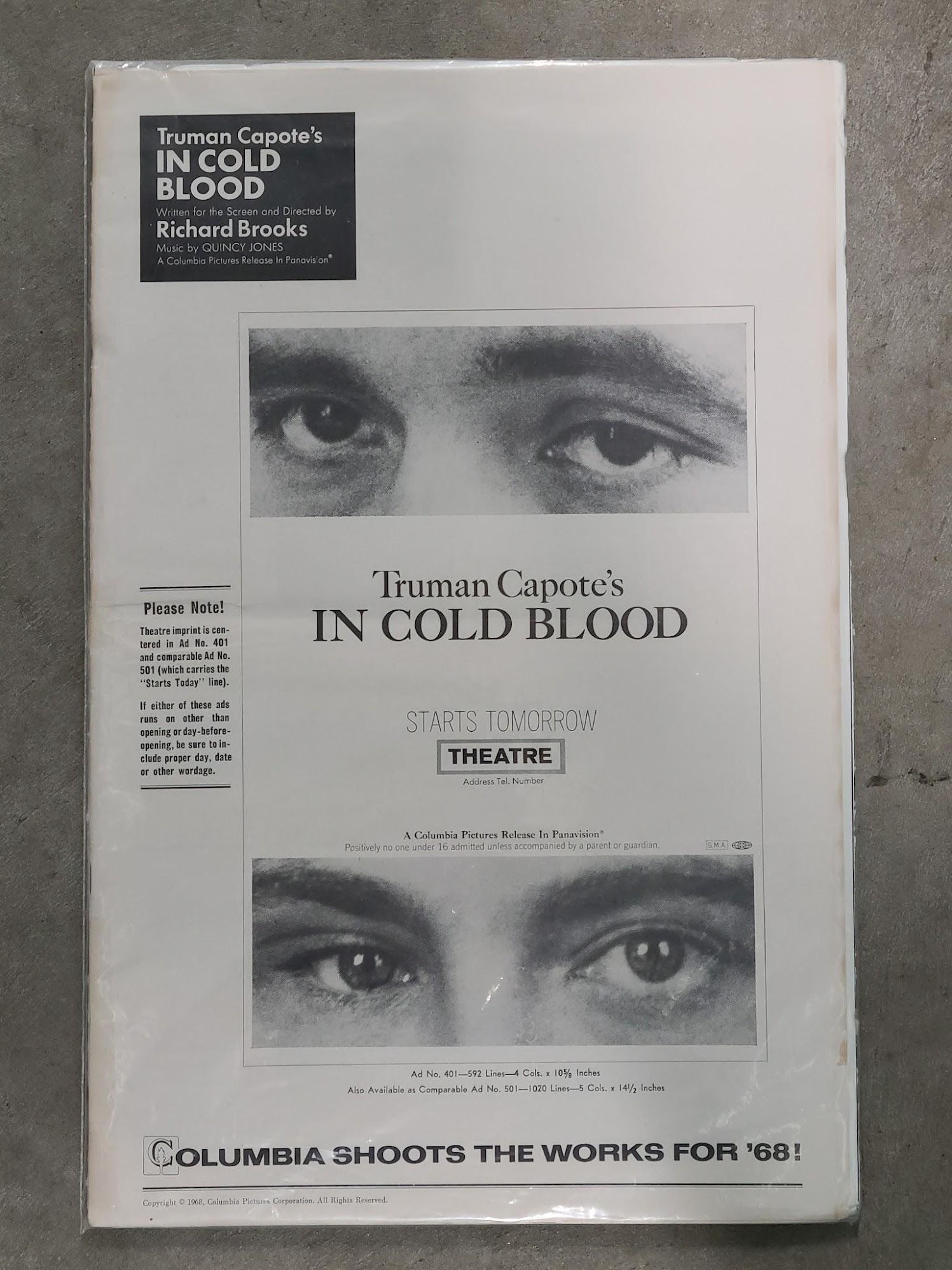 In Cold Blood 1967 Press Books
