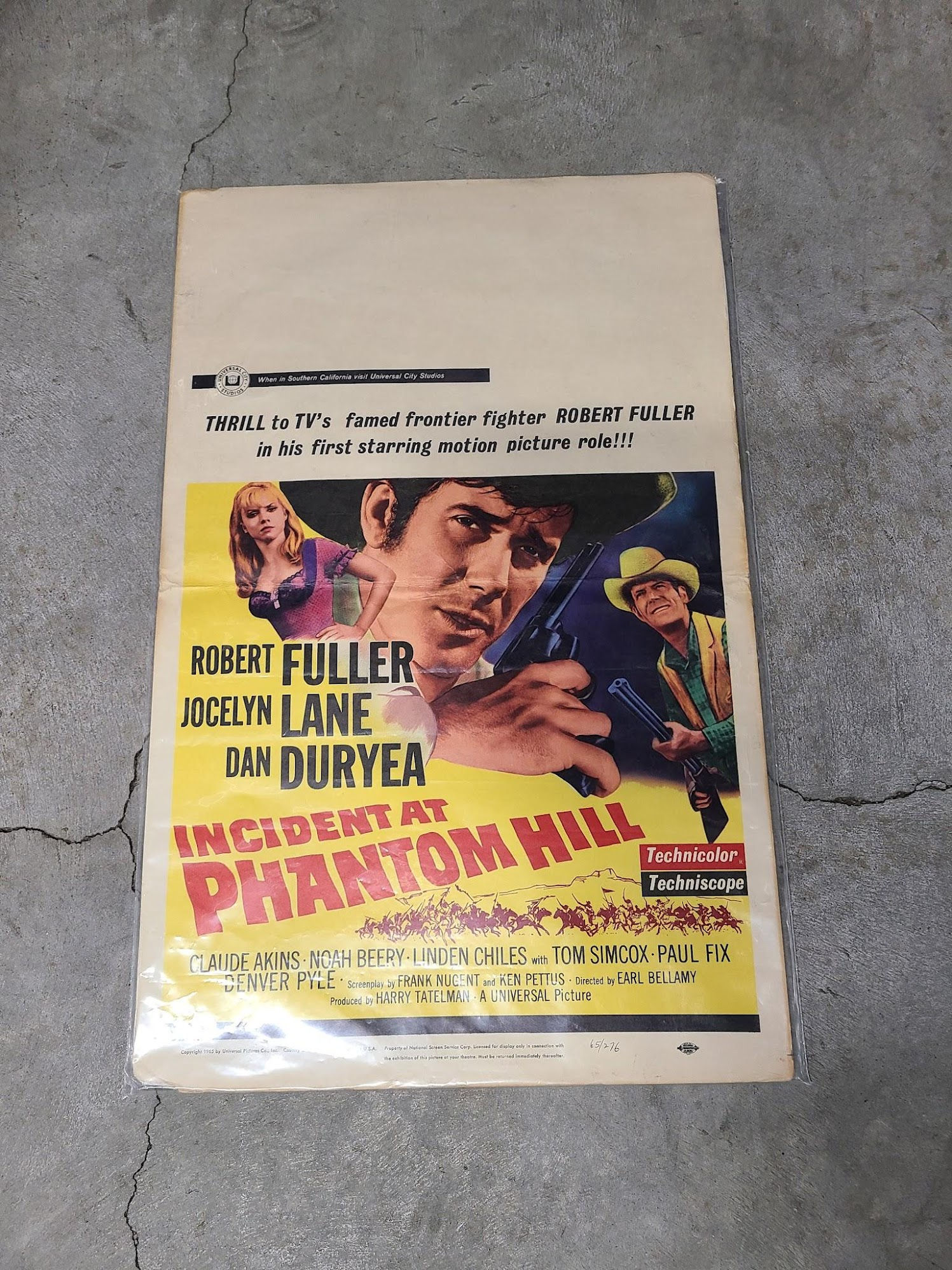 Incident At Phantom Hill 1966 Window Cards