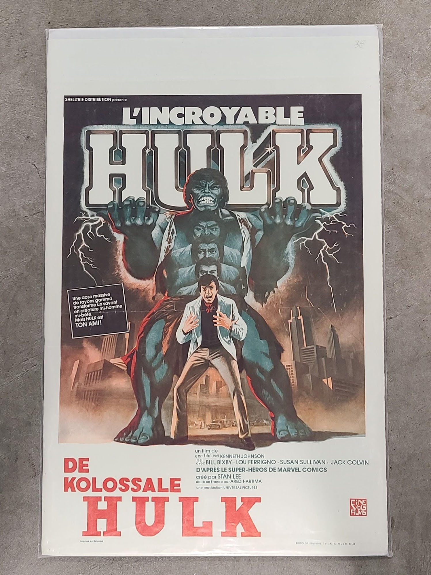 Incredible Hulk 1980 Belgium