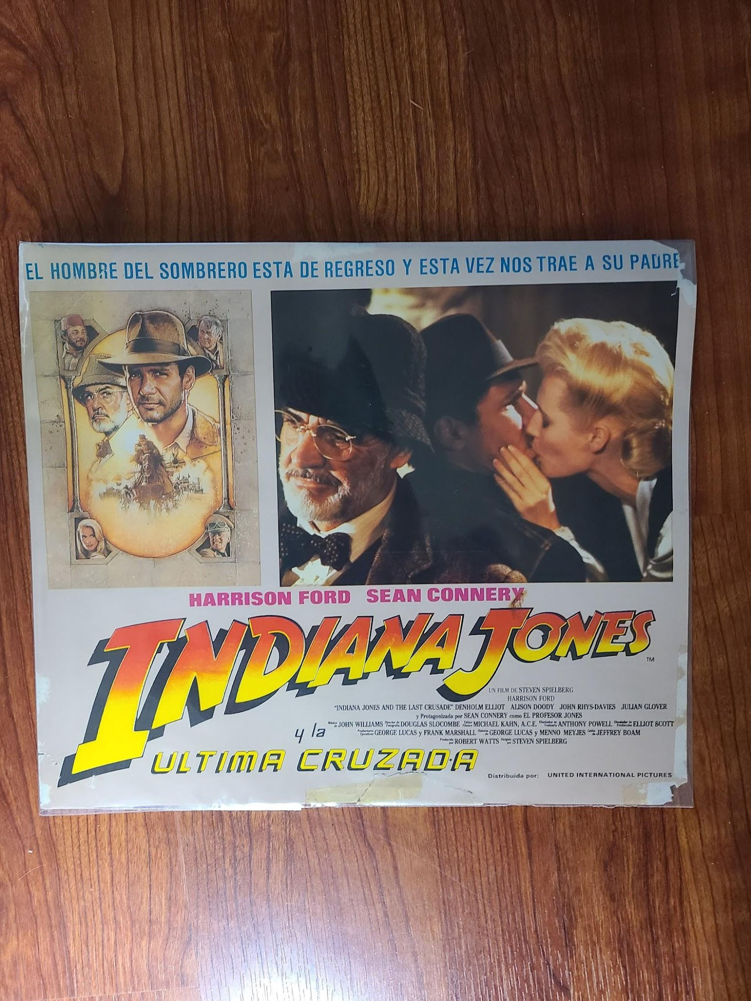 Indiana Jones & The Last Crusade 1989 Mexican Lobby Cards