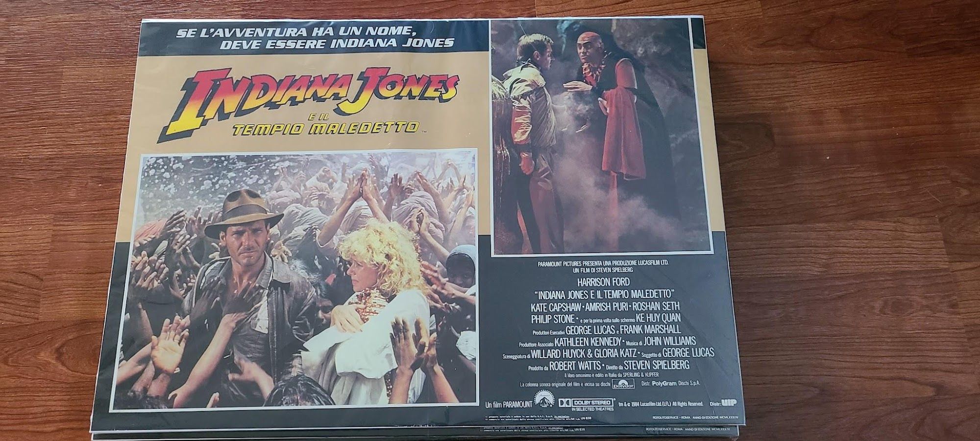 Indiana Jones & The Temple Of Doom 1984 Fotobusta