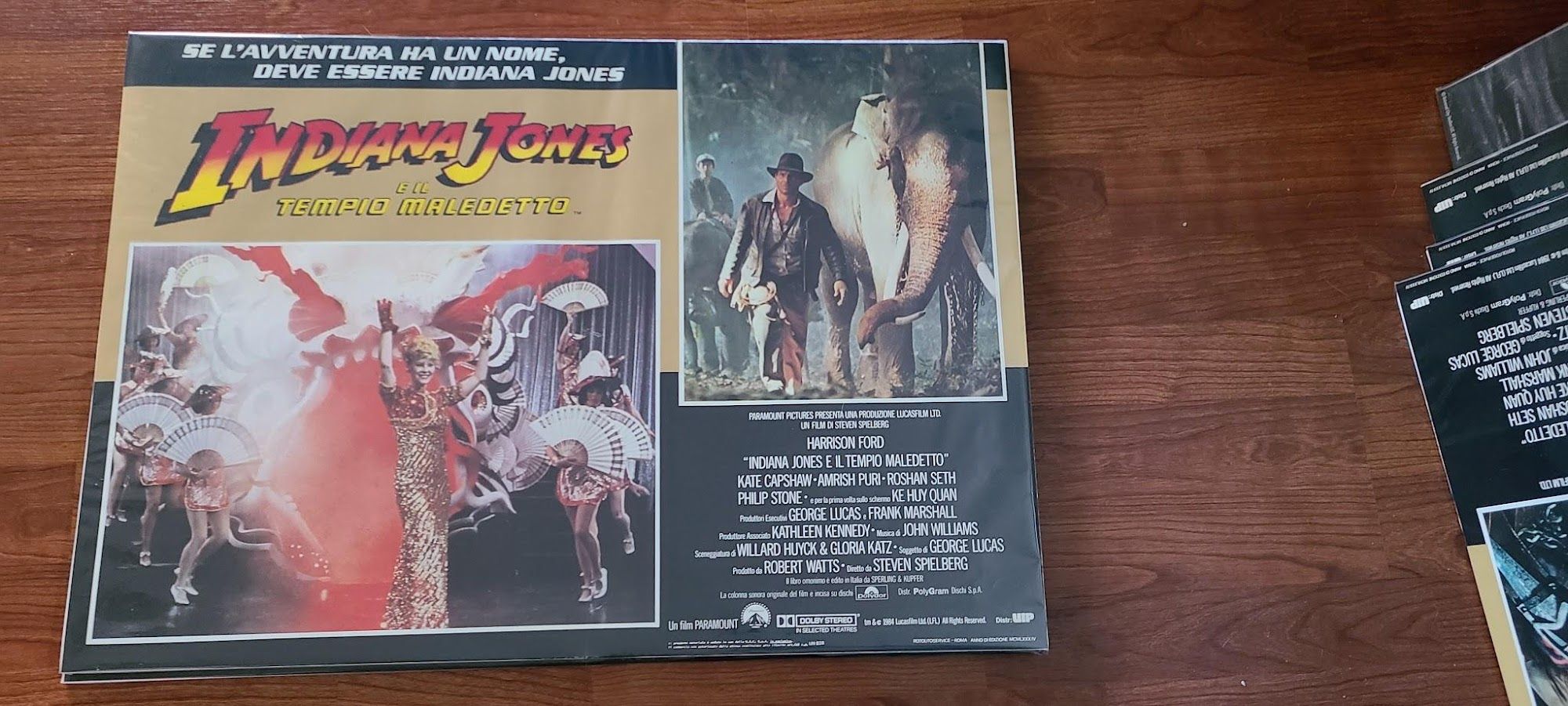Indiana Jones & The Temple Of Doom 1984 Fotobusta