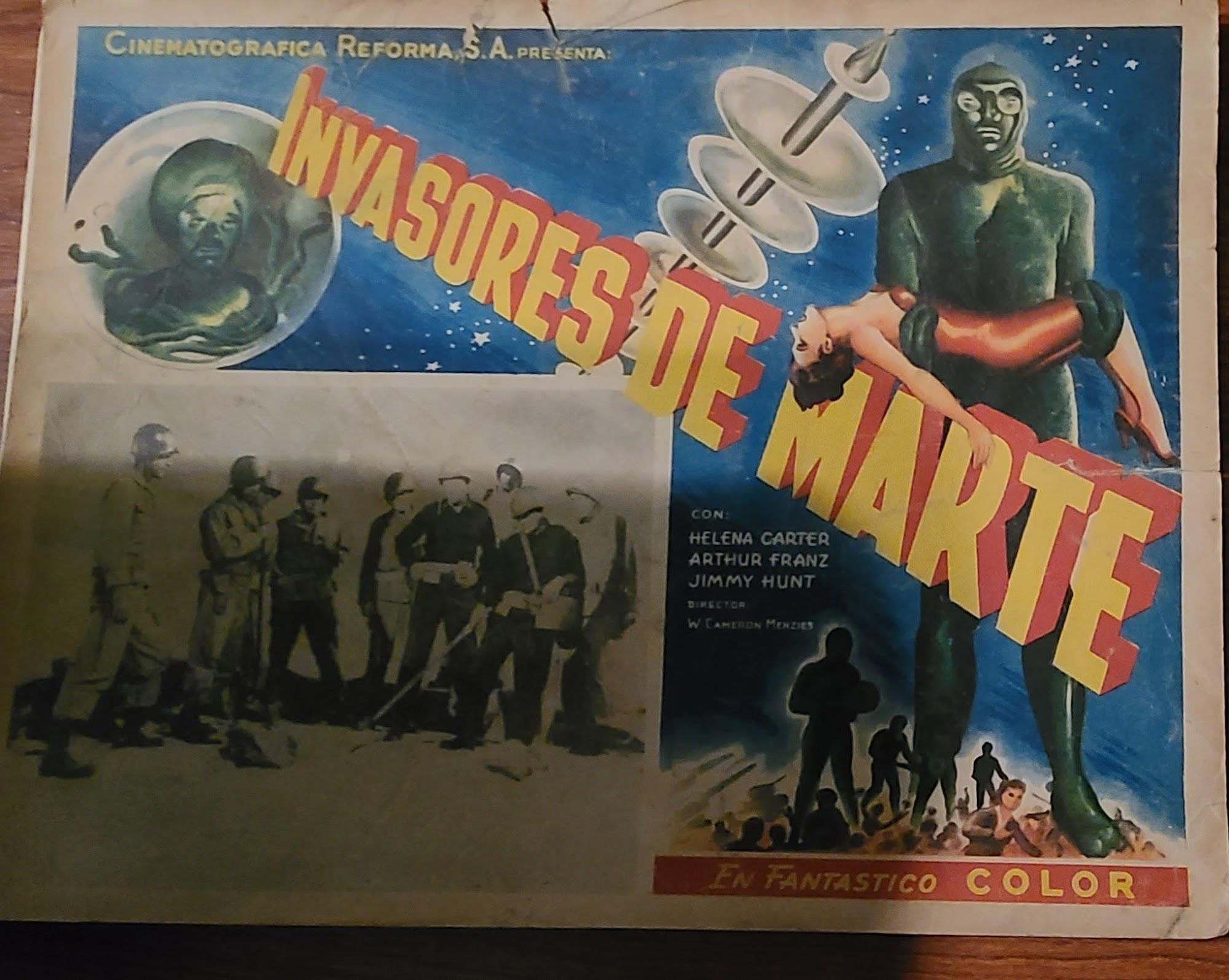 Invaders From Mars 1953 Mexican Lobby Cards