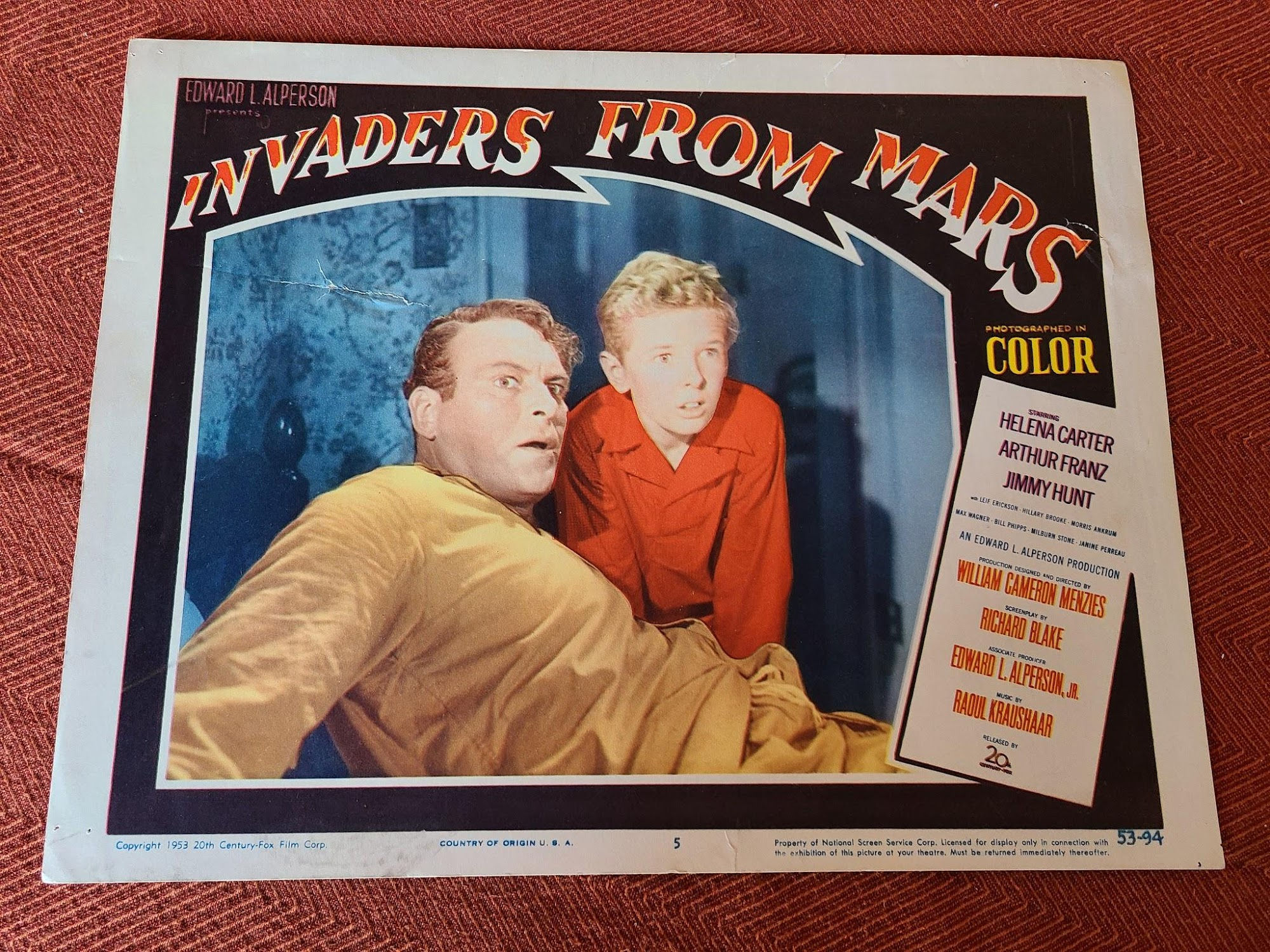 Invaders From Mars 1953 Scifi/Horror