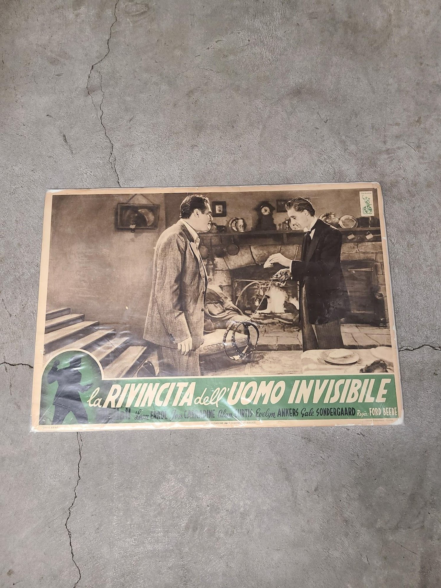 Invisible Man's Revenge 1944 Italian Cards