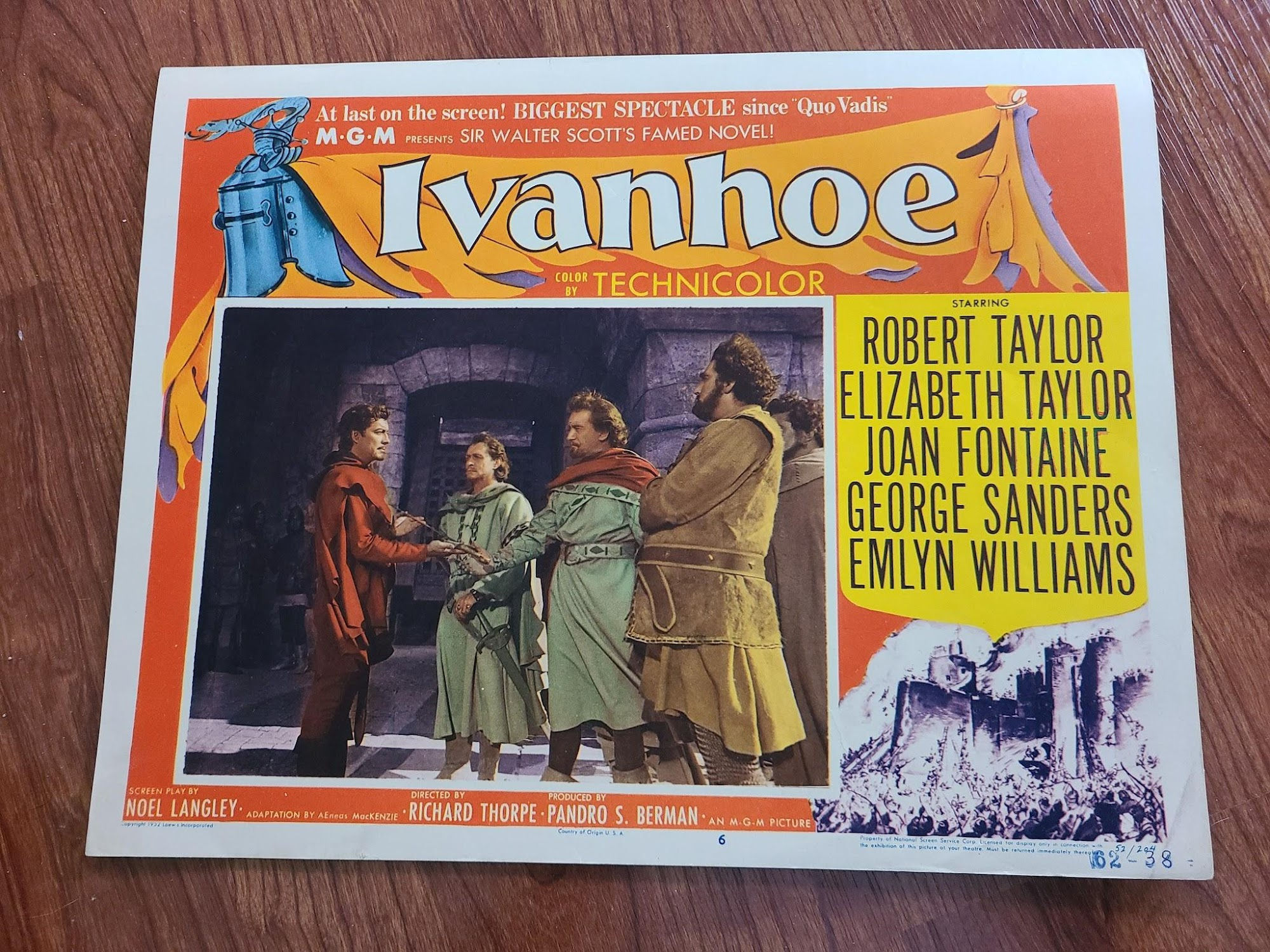 Ivanhoe 1952 General Lobby Cards