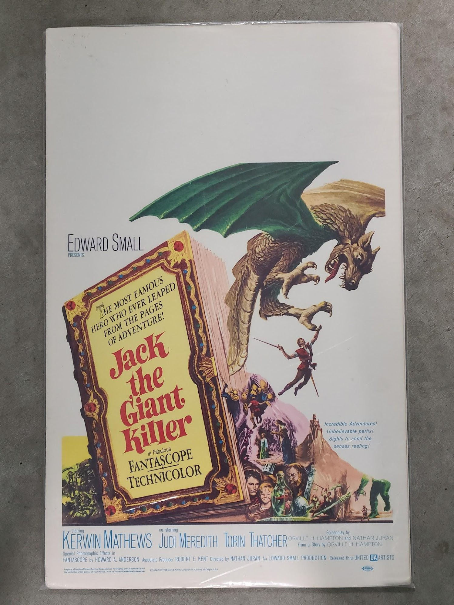 Jack The Giant Killer 1962 Window Cards