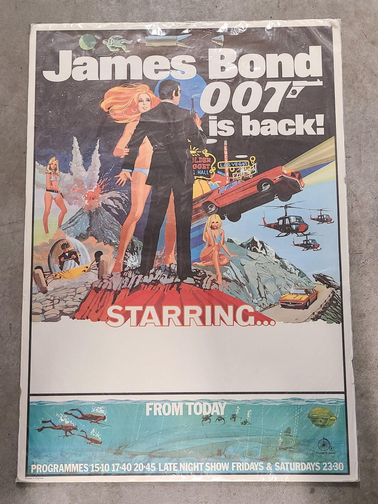 James Bond Teaser 1970's 1 Sheets/US