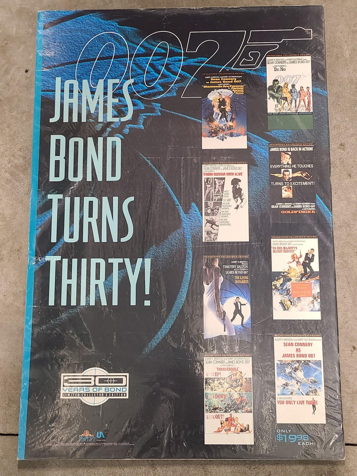 James Bond Turns "30" 1992 1 Sheets/US