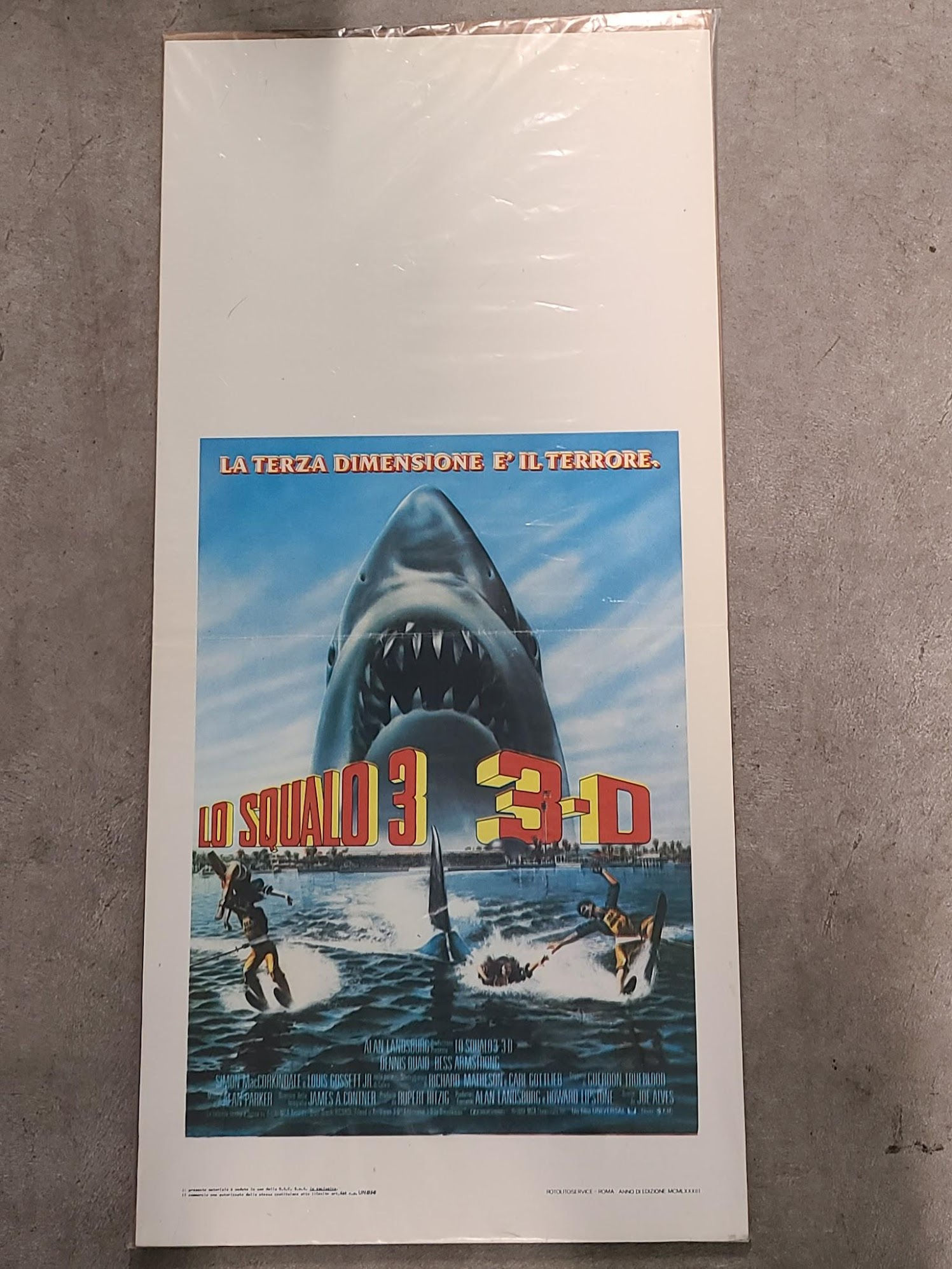 Jaws 3-D 1982 Locodina