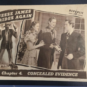 Jesse James Rides Again 1947 Serial Lobby Cards