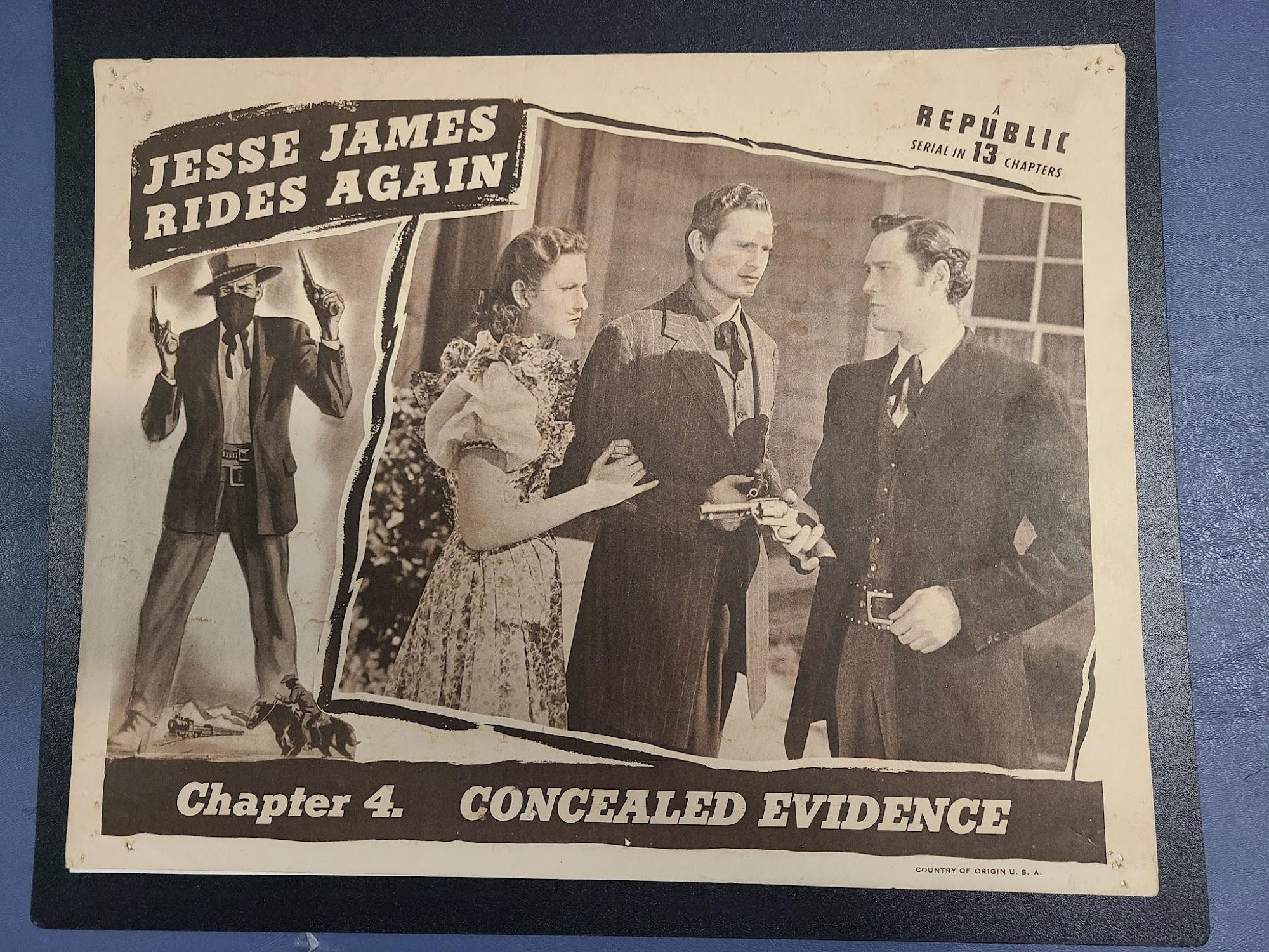 Jesse James Rides Again 1947 Serial Lobby Cards