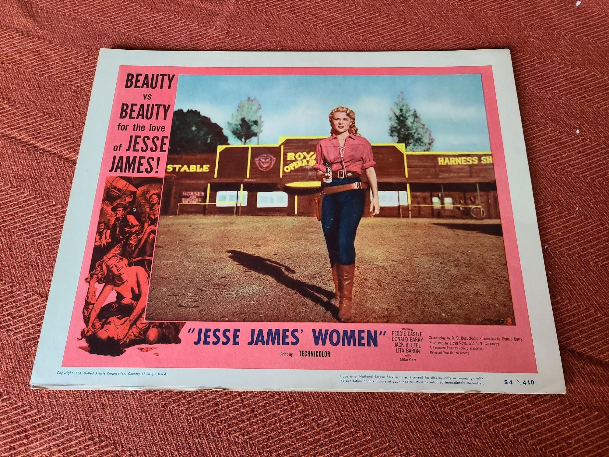 Jesse James' Women 1954 Western Lobby Cards