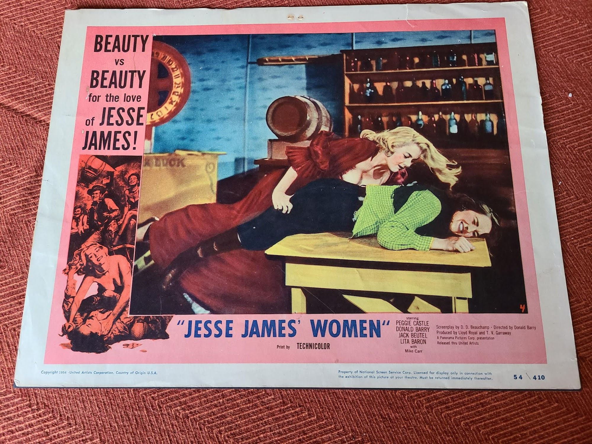 Jesse James' Women 1954 Western Lobby Cards