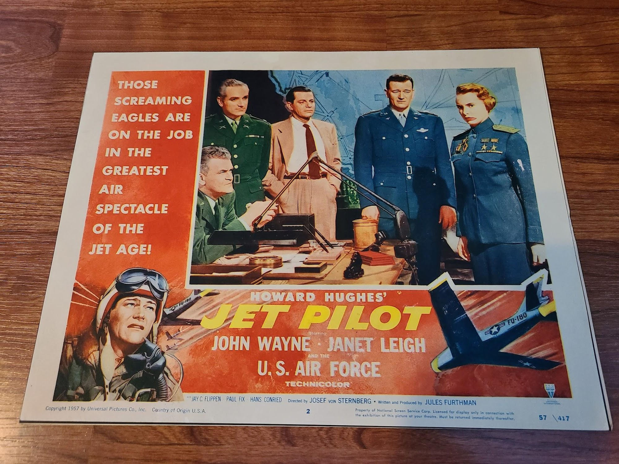 Jet Pilot 1957 Military/Aviation Lobby Cards