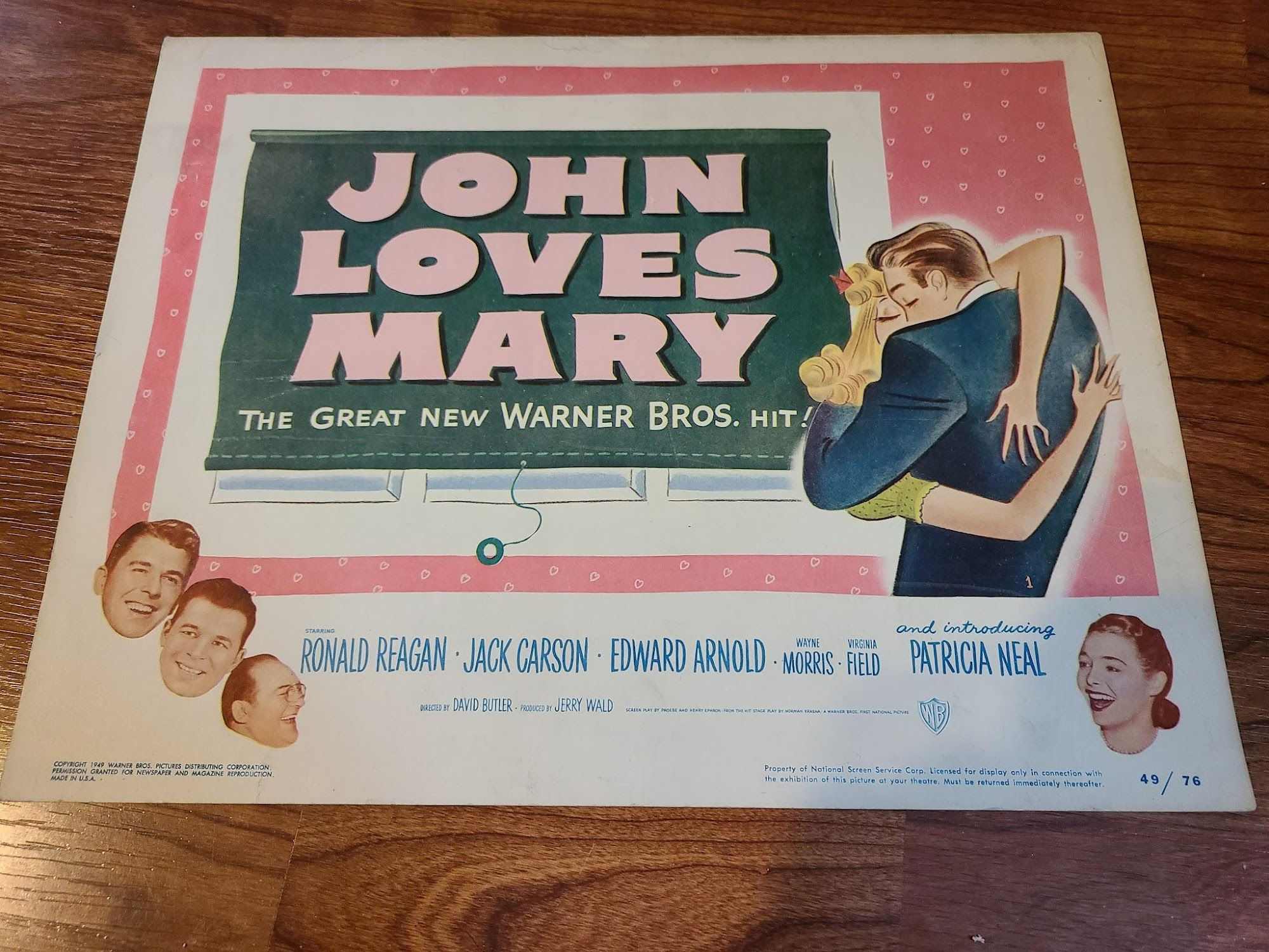 John Loves Mary 1949 Title Cards