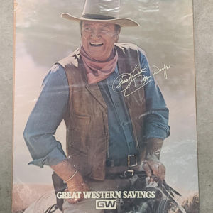 John Wayne/ Great Western Savings 1970's 1 Sheets/US