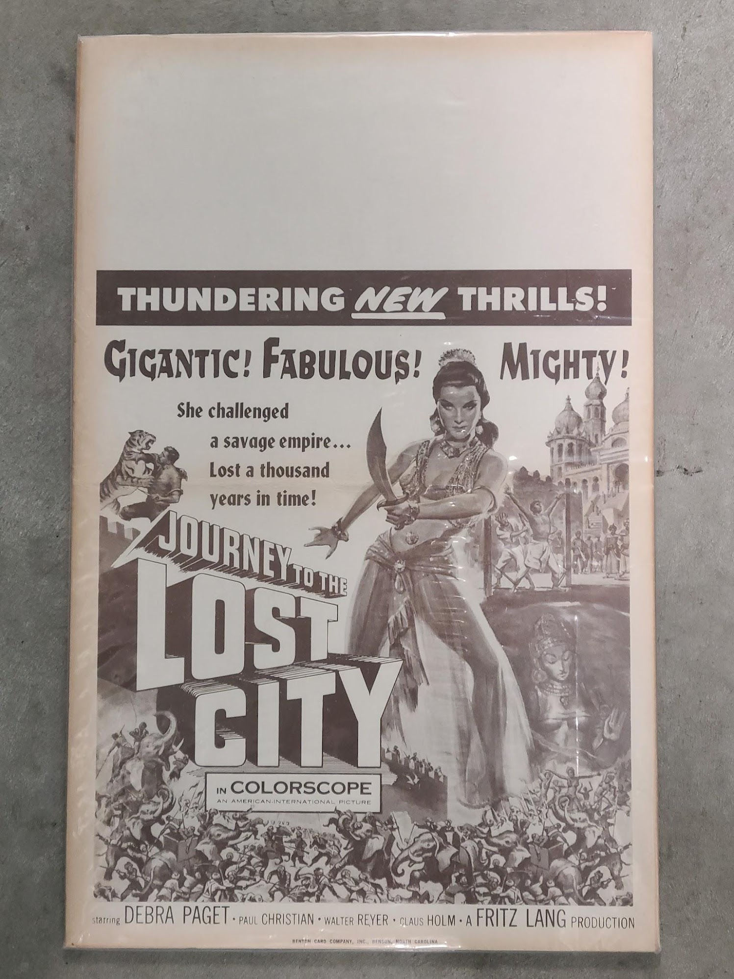 Journey To The Lost City 1961 Window Cards