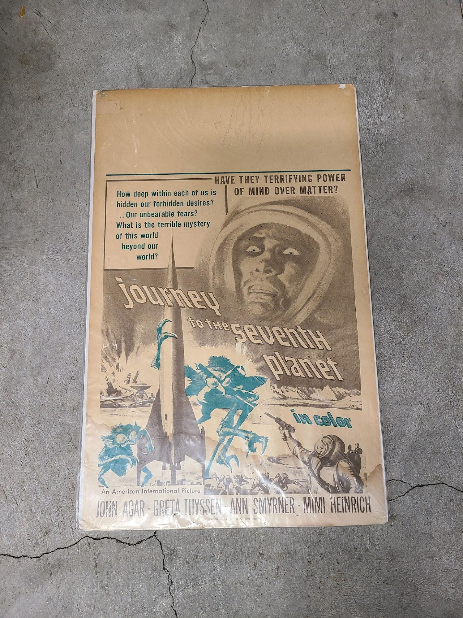 Journey To The Seventh Planet 1962 Window Cards