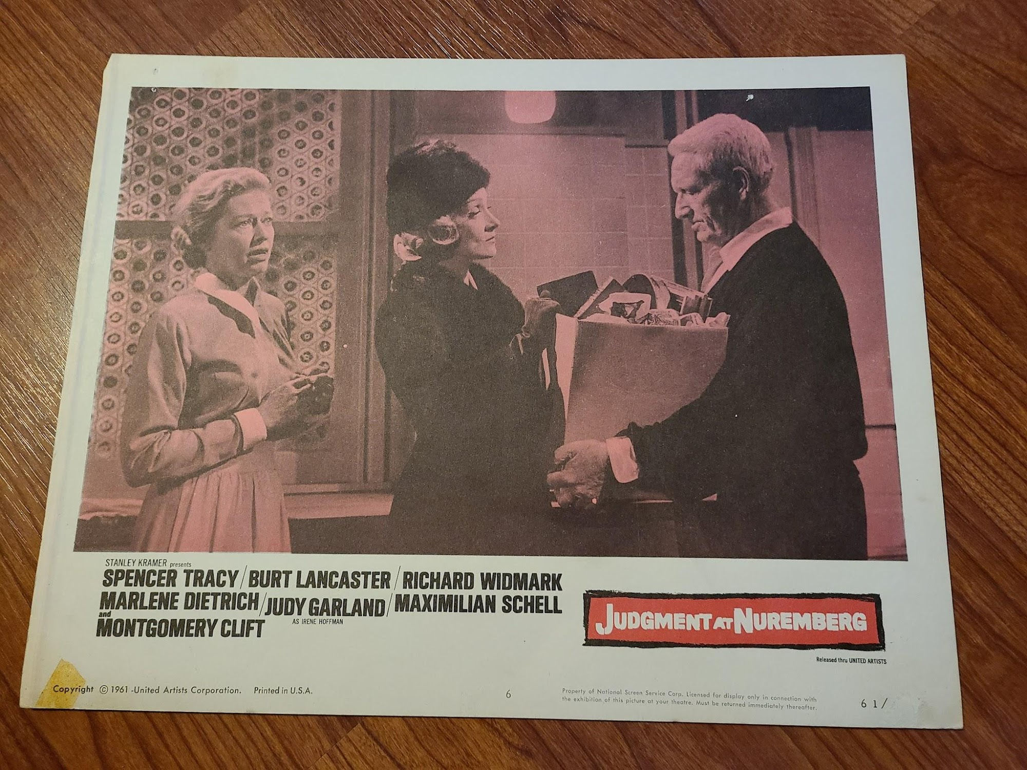 Judgement At Nuremberg 1961 General Lobby Cards